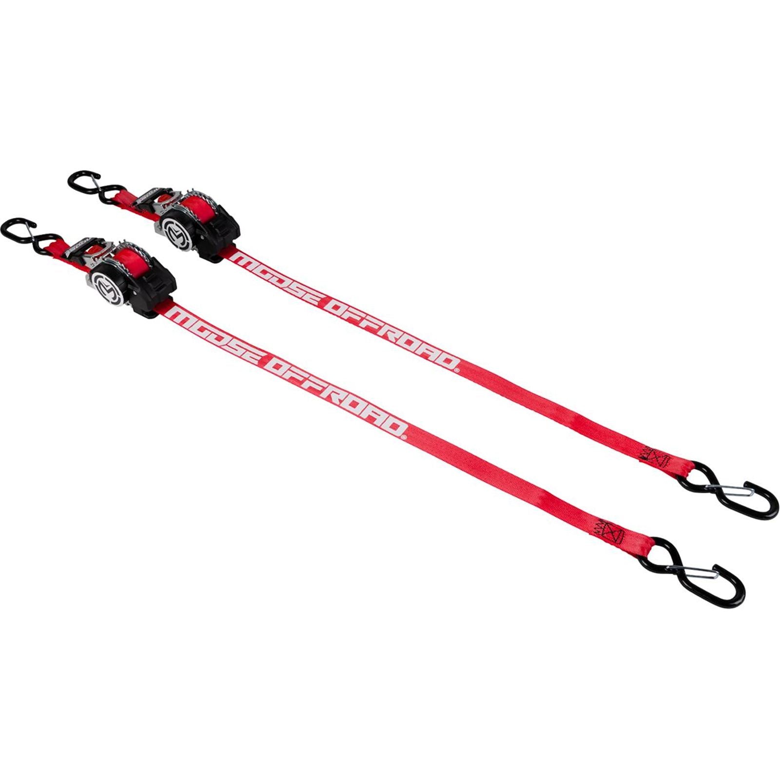 Moose Offroad Tie Down - Retractable Ratchet - 1" x 10' - Red [MPN: 3920-0551]_1952498