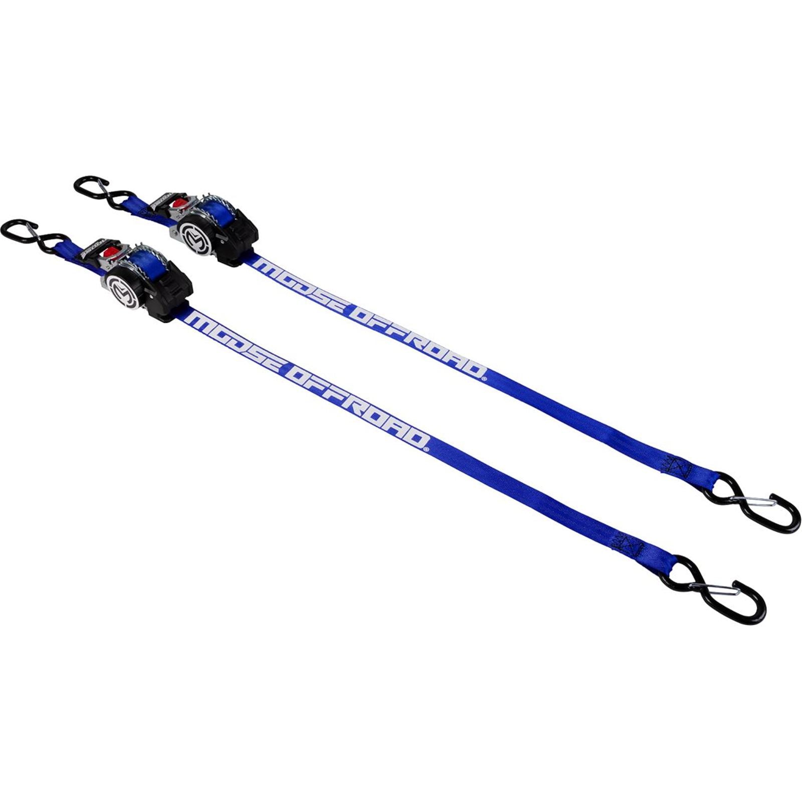 Moose Offroad Tie Down - Retractable Ratchet - 1" x 10' - Blue [MPN: 3920-0552]_1952480