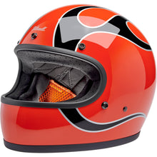 Biltwell Inc. Biltwell Gringo Helmet - Flames - Competition Orange_1841356