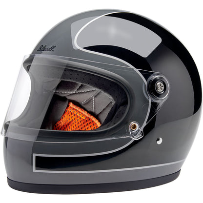 Biltwell Inc. Biltwell Gringo S Helmet - Tracker - Gloss Storm Gray/Black_1840591