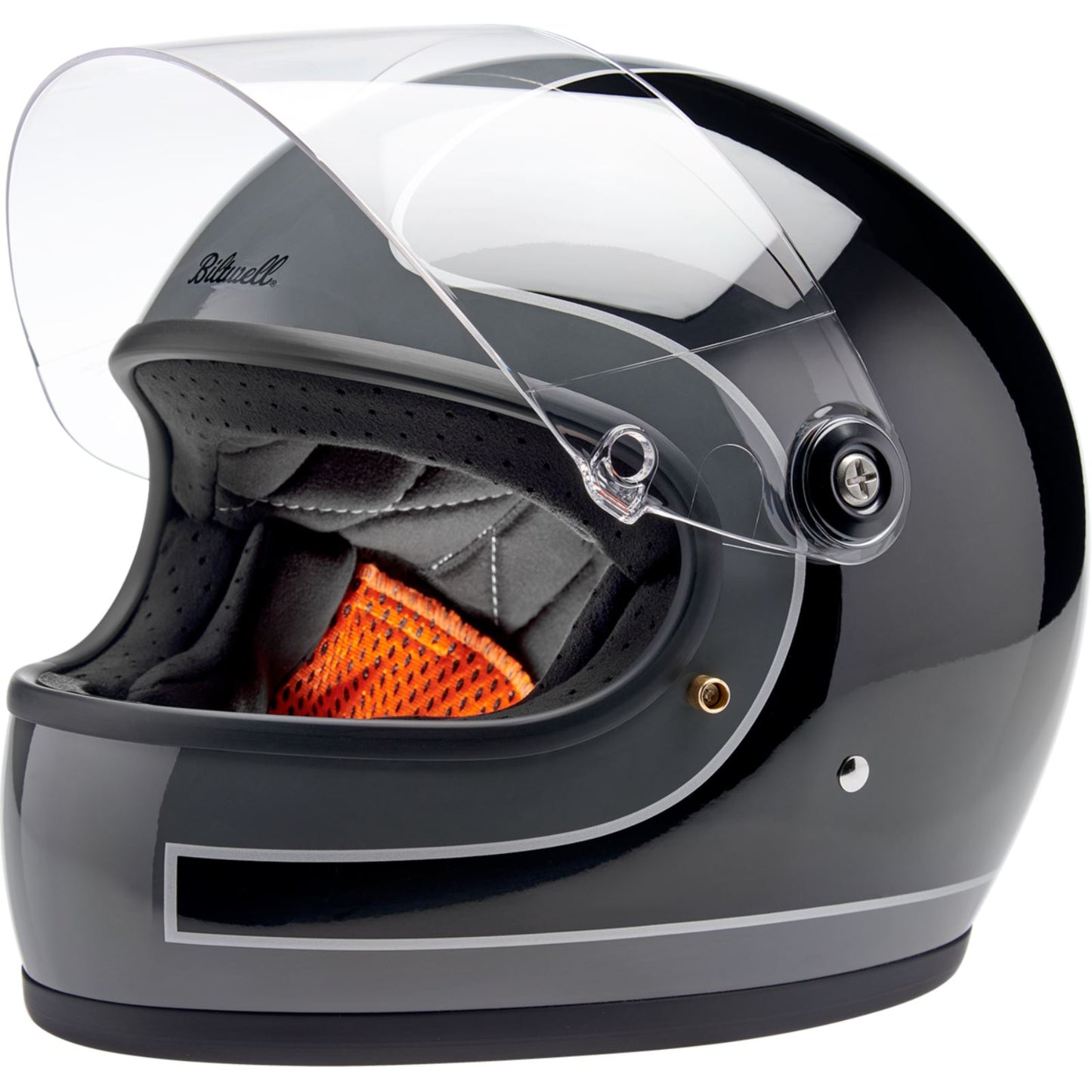 Biltwell Inc. Biltwell Gringo S Helmet - Tracker - Gloss Storm Gray/Black_1840728