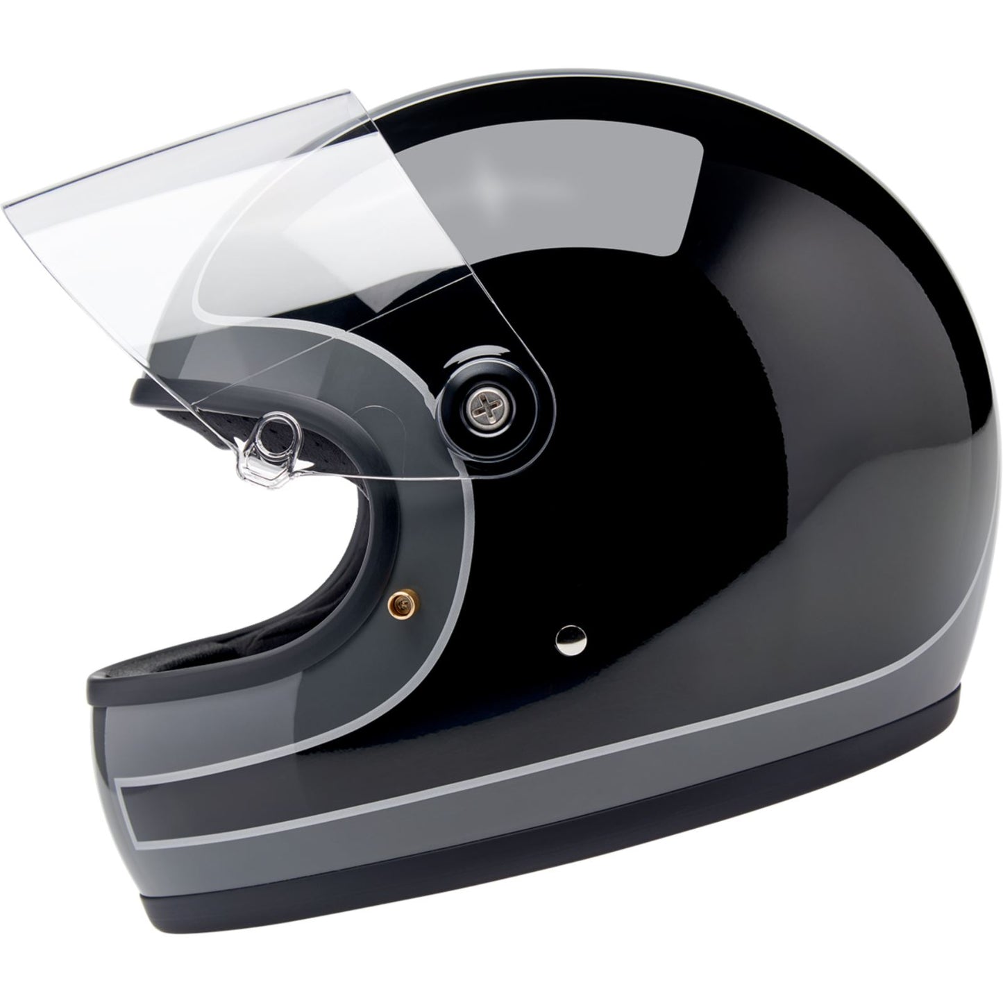 Biltwell Inc. Biltwell Gringo S Helmet - Tracker - Gloss Storm Gray/Black_1840730