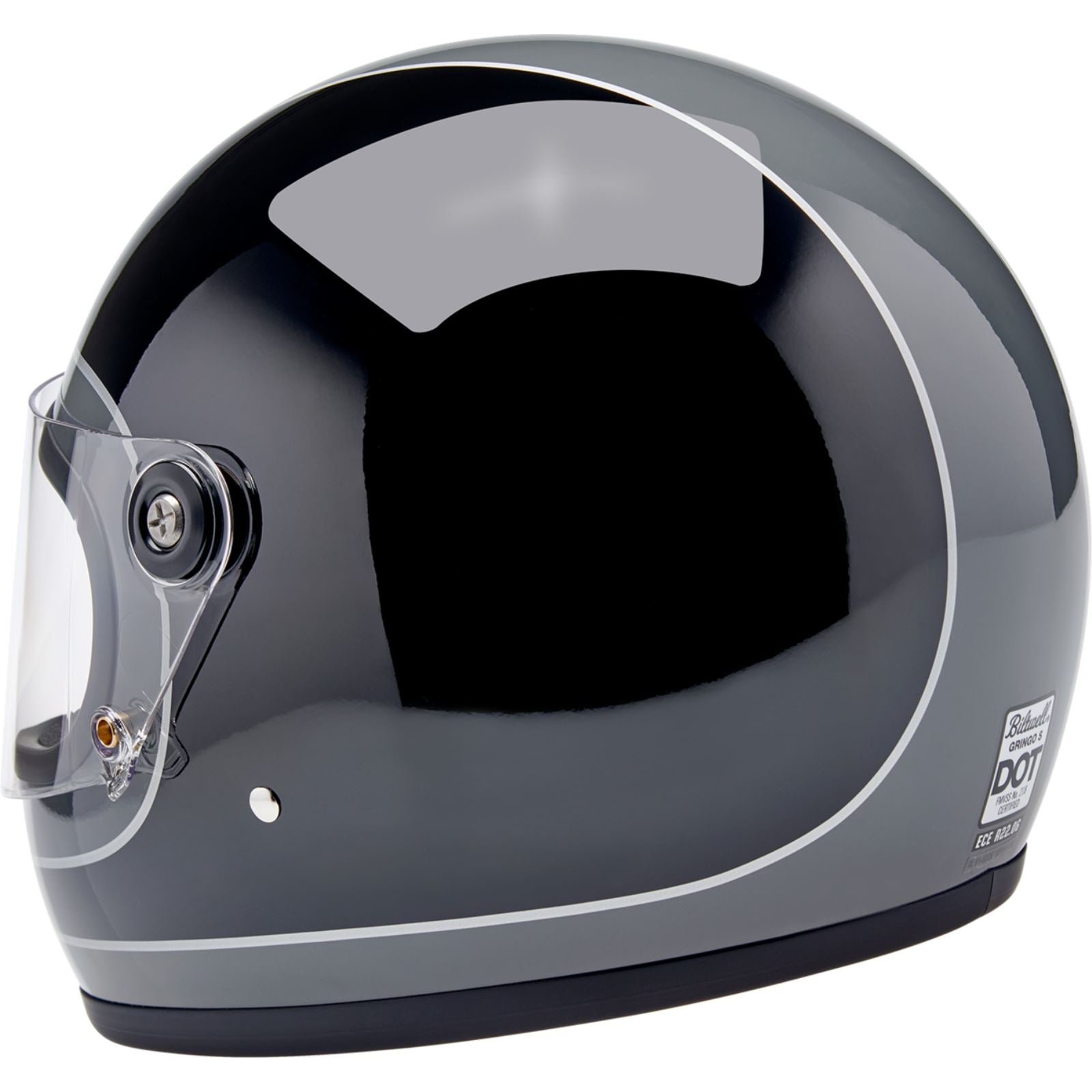 Biltwell Inc. Biltwell Gringo S Helmet - Tracker - Gloss Storm Gray/Black_1840817