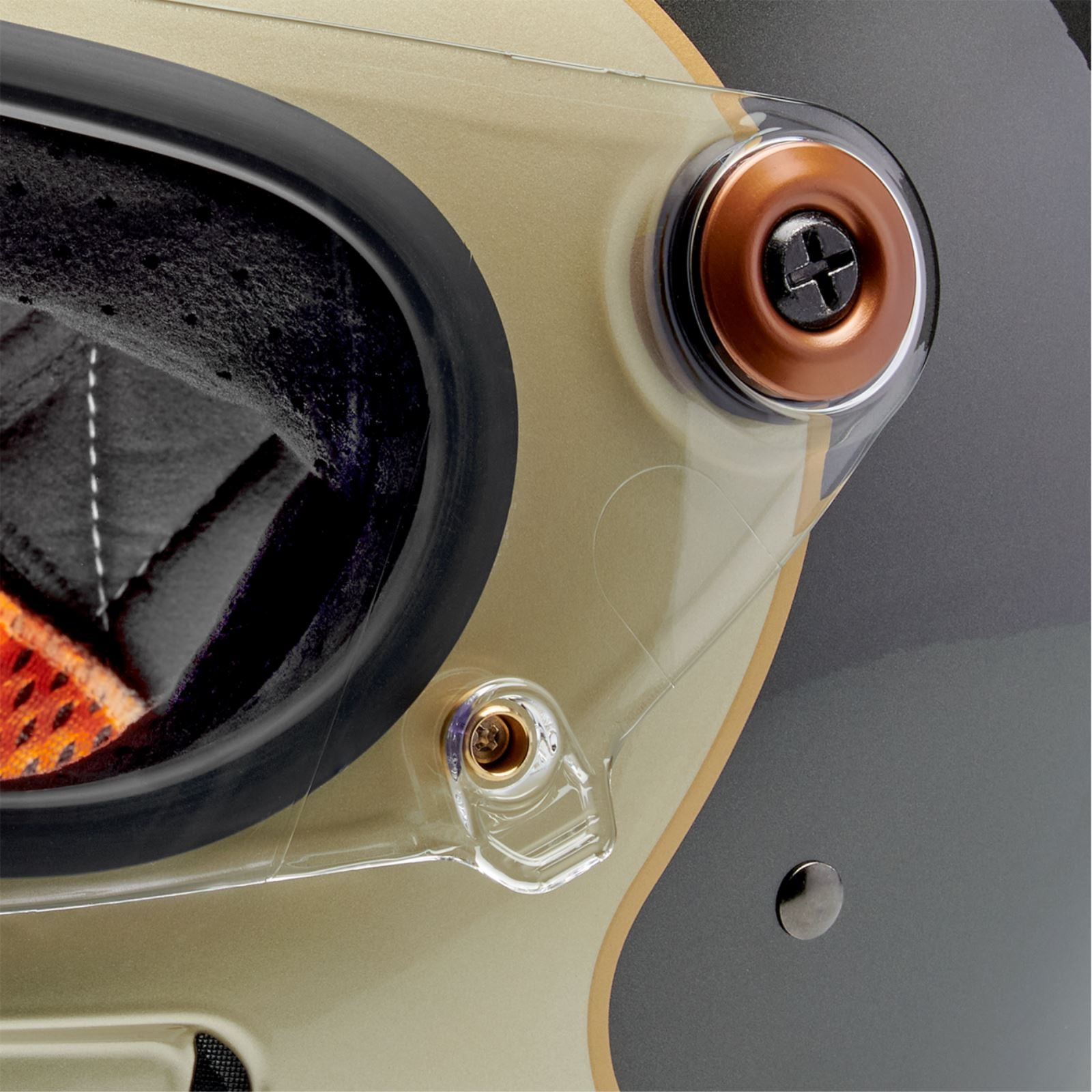 Biltwell Inc. Biltwell Gringo SV Helmet - Tracker - Gloss Metallic Champagne/Charcoal_1840065