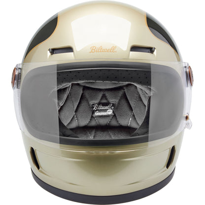 Biltwell Inc. Biltwell Gringo SV Helmet - Tracker - Gloss Metallic Champagne/Charcoal_1840767