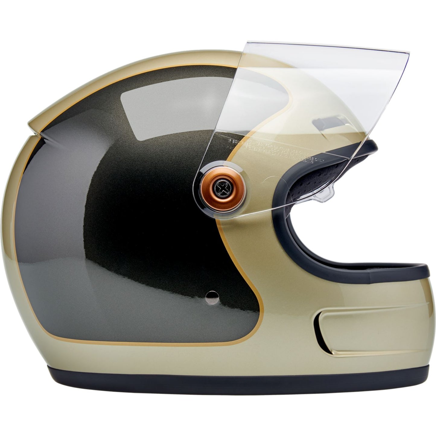 Biltwell Inc. Biltwell Gringo SV Helmet - Tracker - Gloss Metallic Champagne/Charcoal_1840840