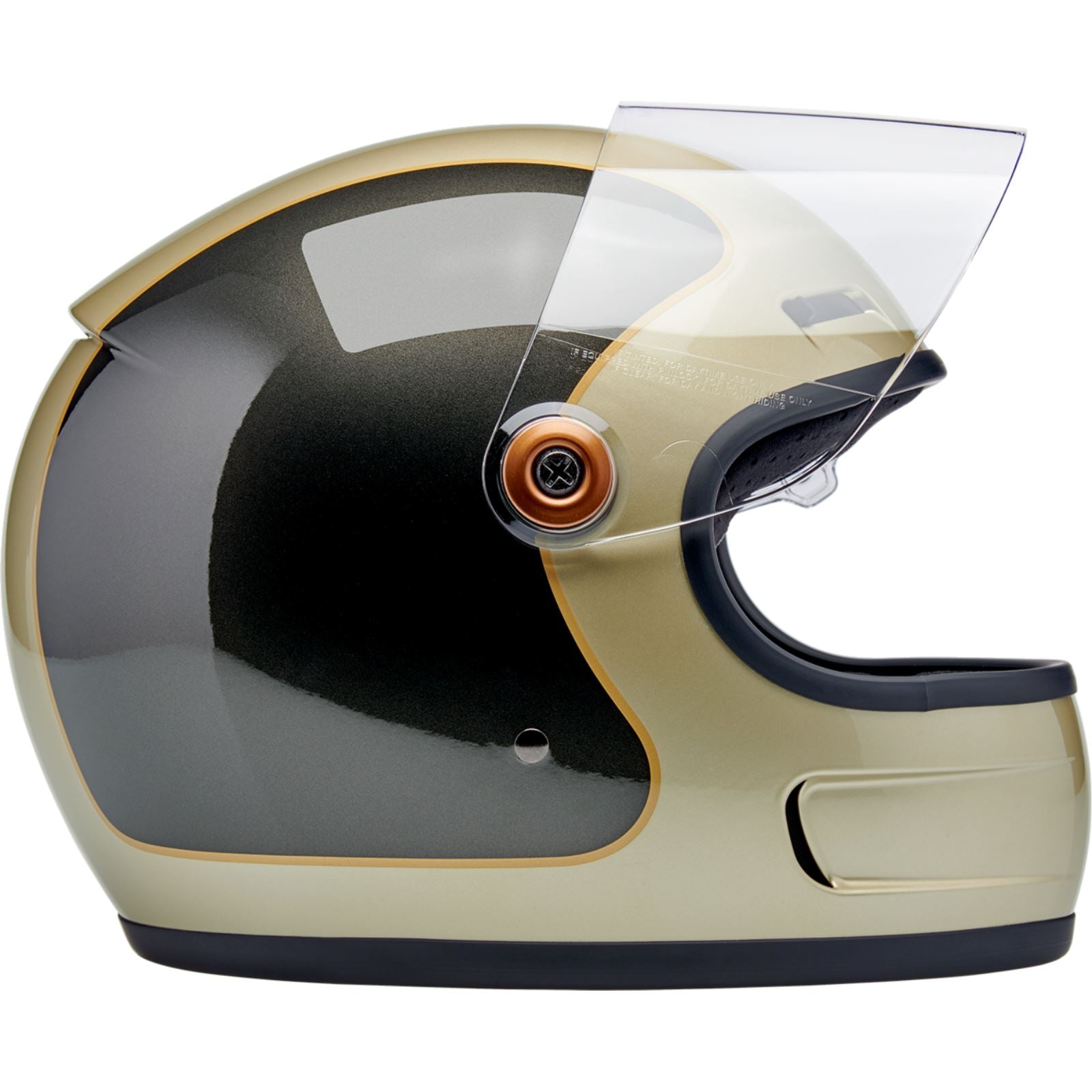 Biltwell Inc. Biltwell Gringo SV Helmet - Tracker - Gloss Metallic Champagne/Charcoal_1840840