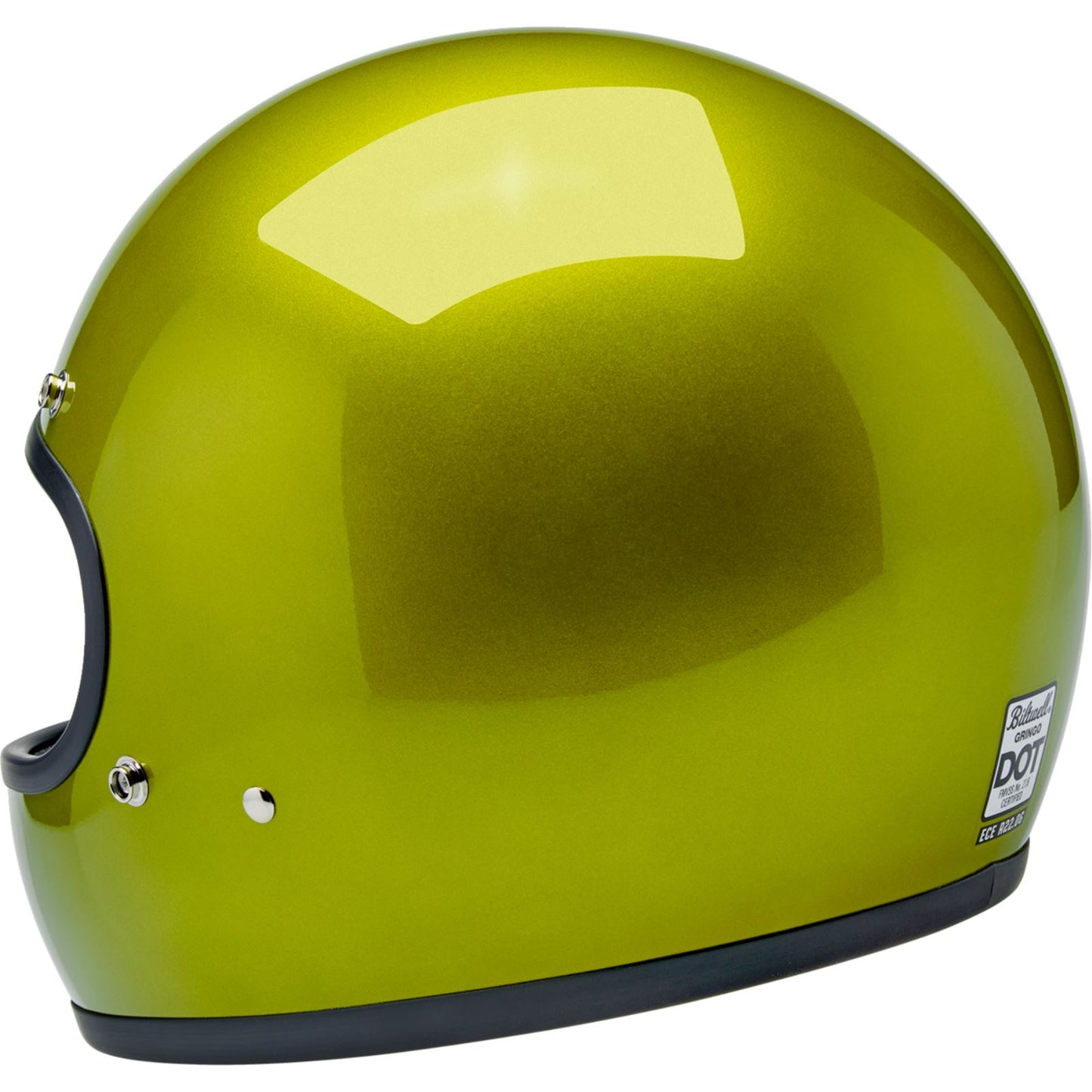 Biltwell Inc. Biltwell Gringo Helmet - Metallic Lime_1840318