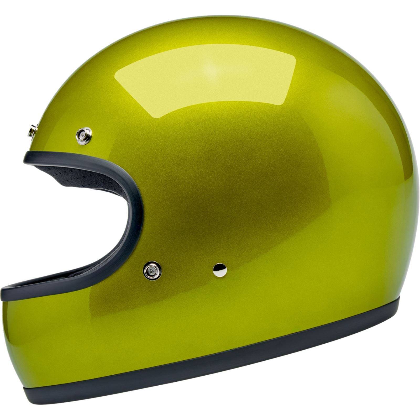 Biltwell Inc. Biltwell Gringo Helmet - Metallic Lime_1840891