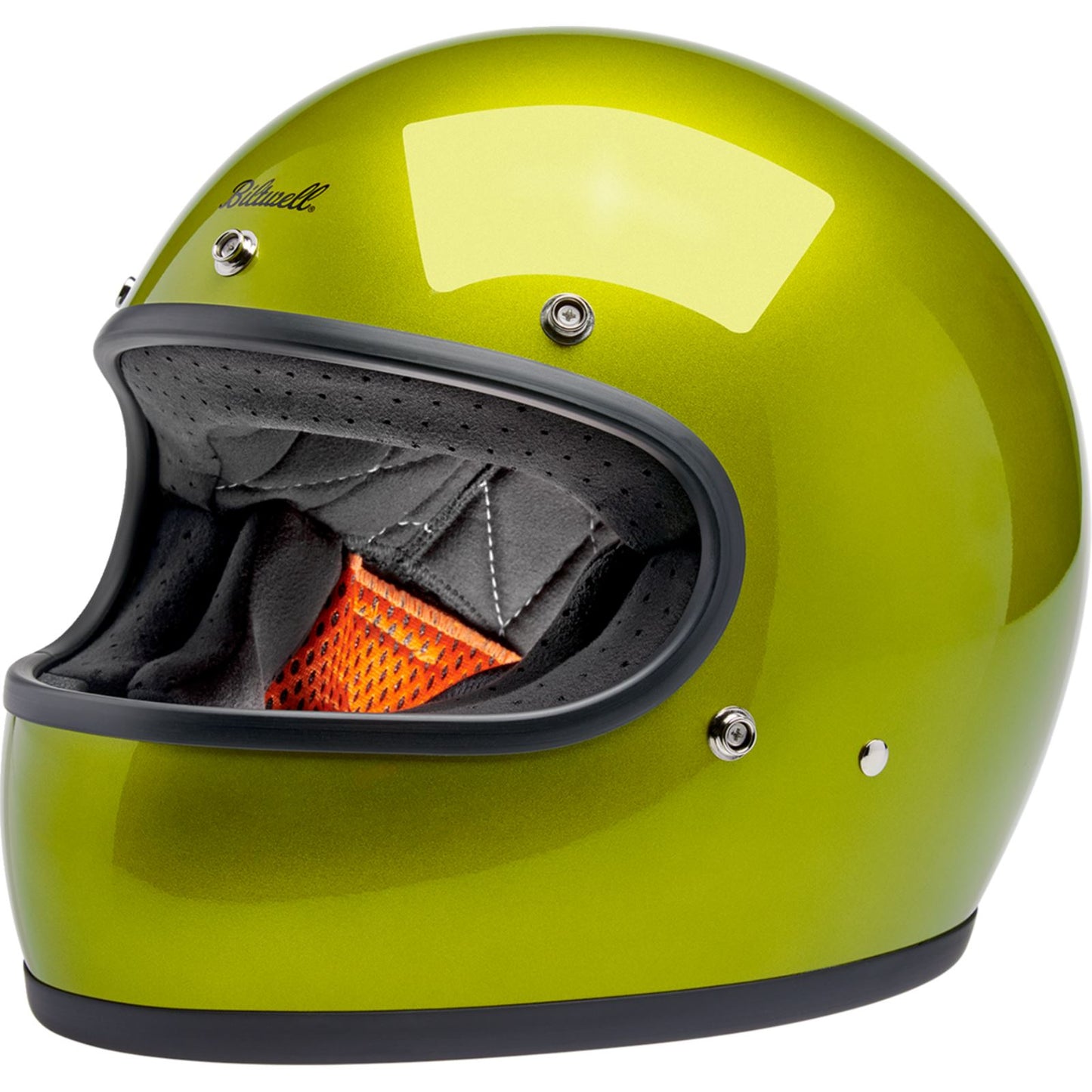 Biltwell Inc. Biltwell Gringo Helmet - Metallic Lime_1841314