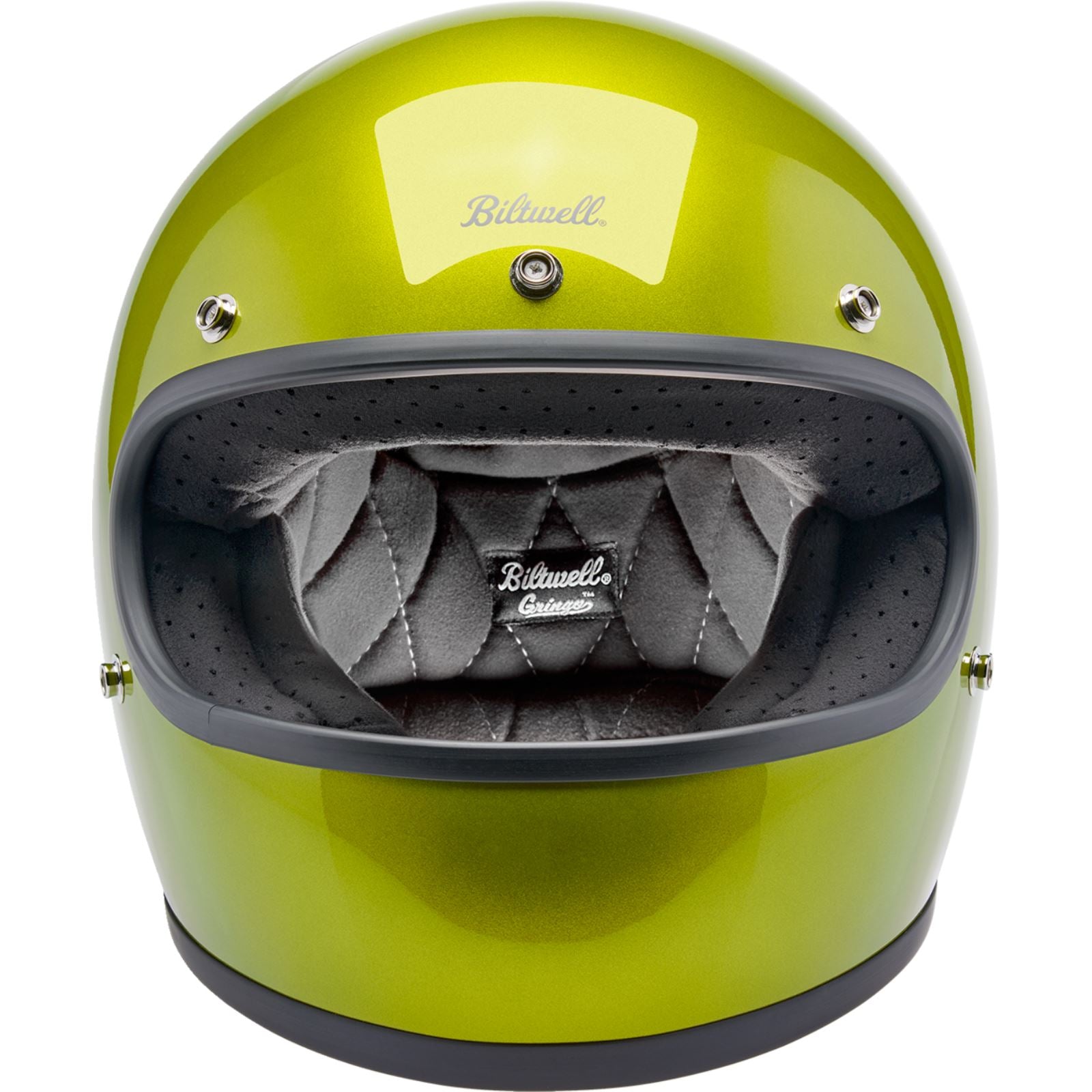 Biltwell Inc. Biltwell Gringo Helmet - Metallic Lime_1841410