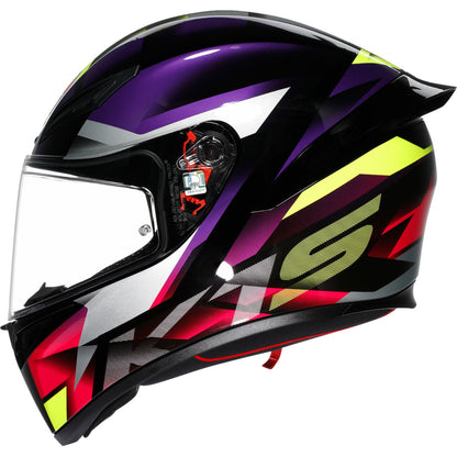 AGV Helmets K1 S Helmet - Fastlap - Black/Purple/Pink_1840183