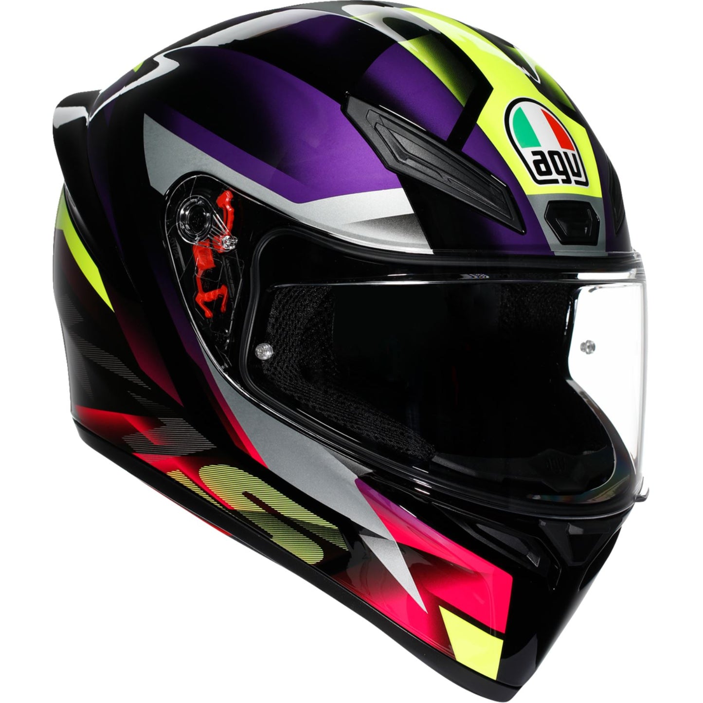 AGV Helmets K1 S Helmet - Fastlap - Black/Purple/Pink_1840417