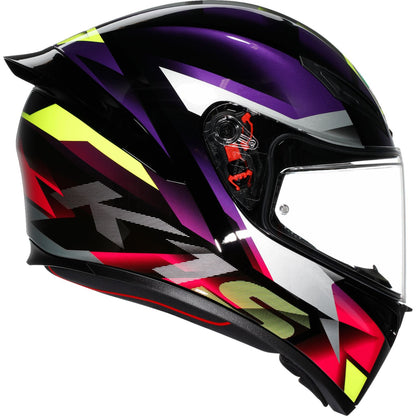 AGV Helmets K1 S Helmet - Fastlap - Black/Purple/Pink_1841261