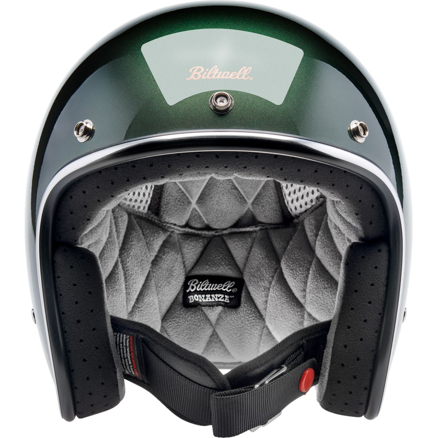 Biltwell Inc. Biltwell Bonanza Helmet - Metallic Sierra Green_1840961