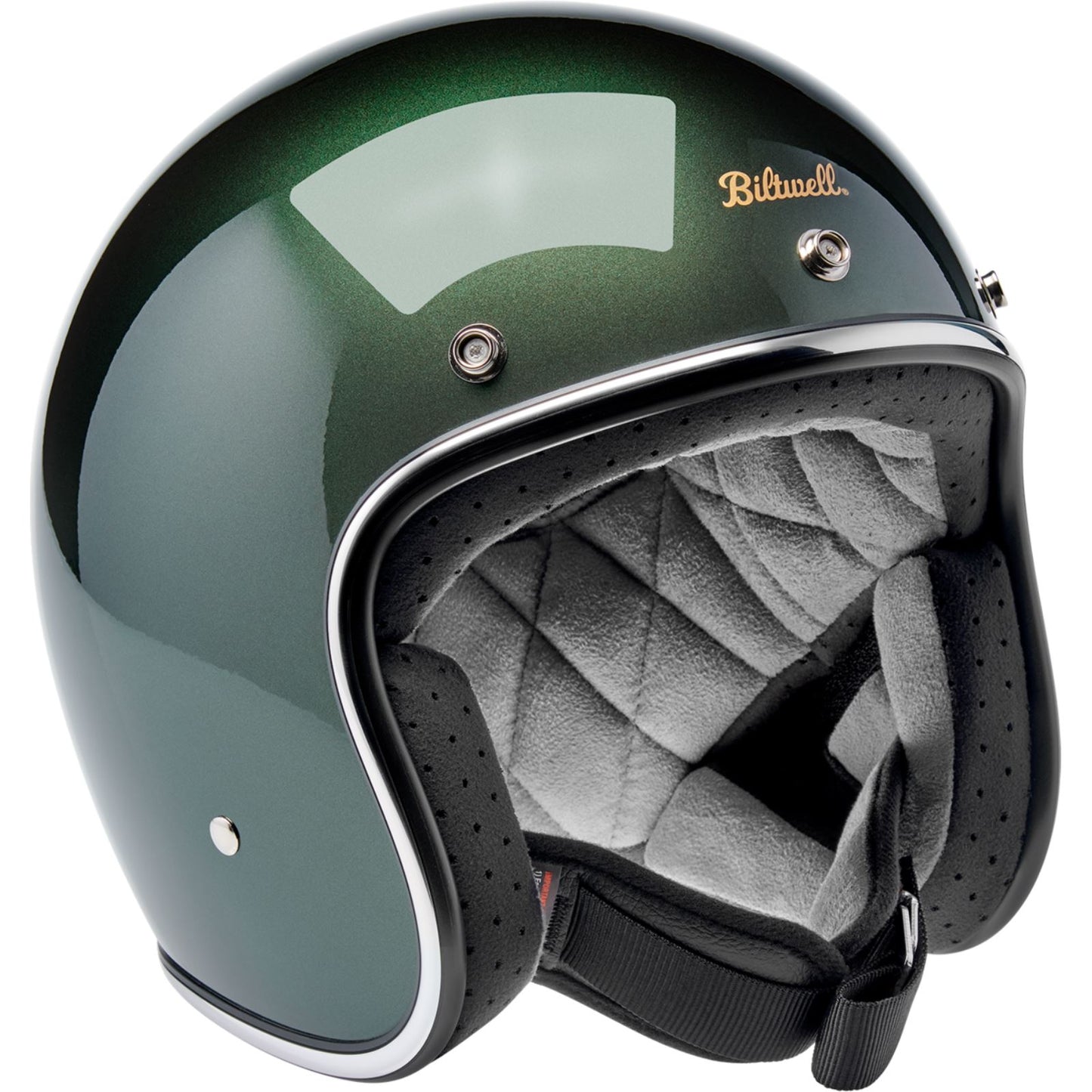 Biltwell Inc. Biltwell Bonanza Helmet - Metallic Sierra Green_1841238