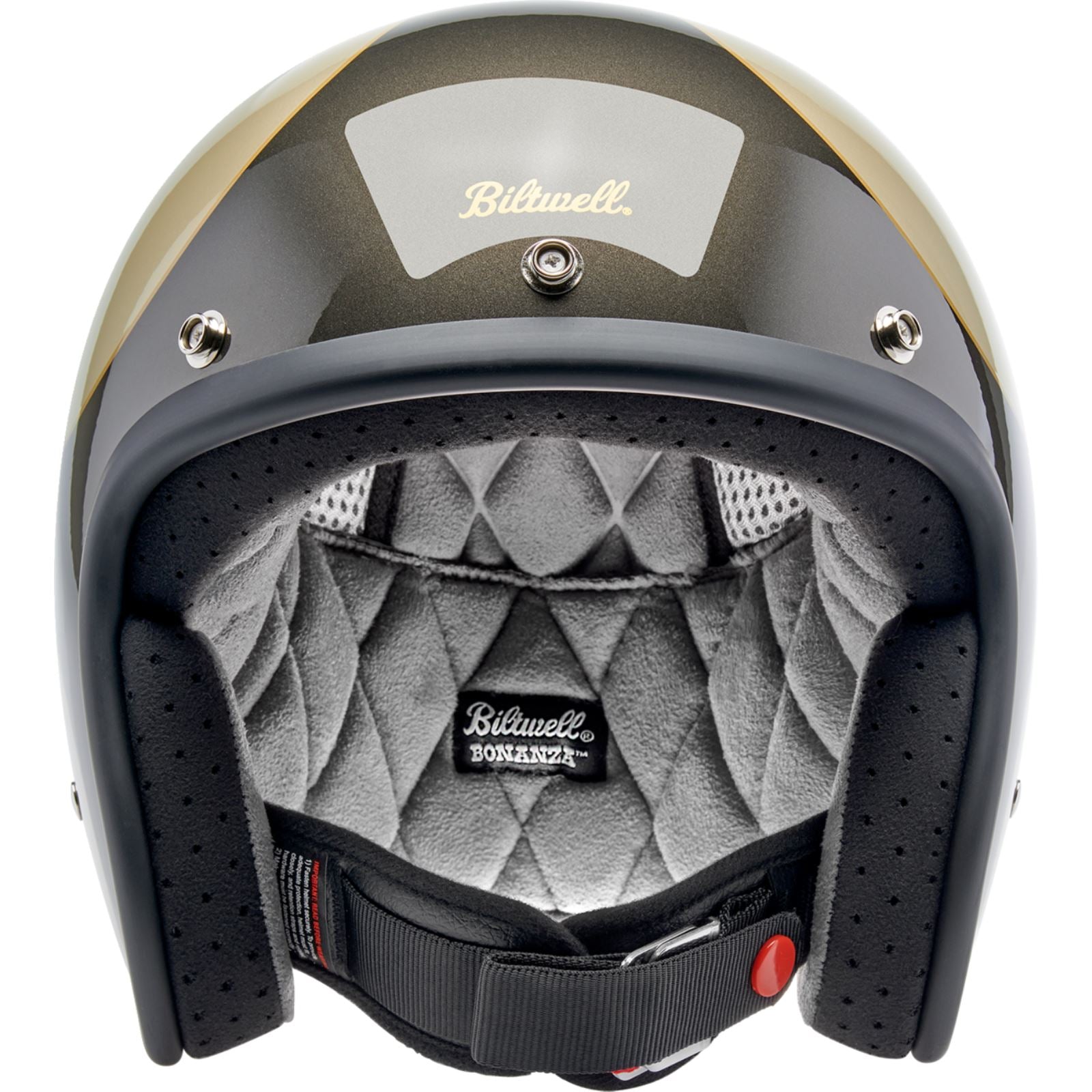 Biltwell Inc. Biltwell Bonanza Helmet - Scallop - Metallic Charcoal/Champagne_1840834
