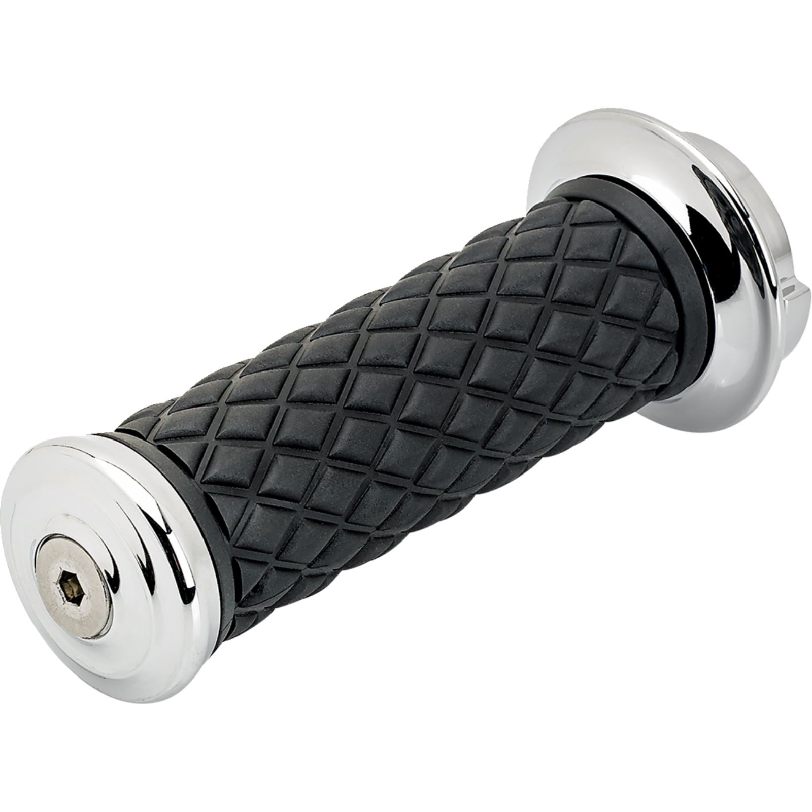 Biltwell Inc. Alumicore Grips - TBW - Chrome [MPN: 0630-3187]_1840129