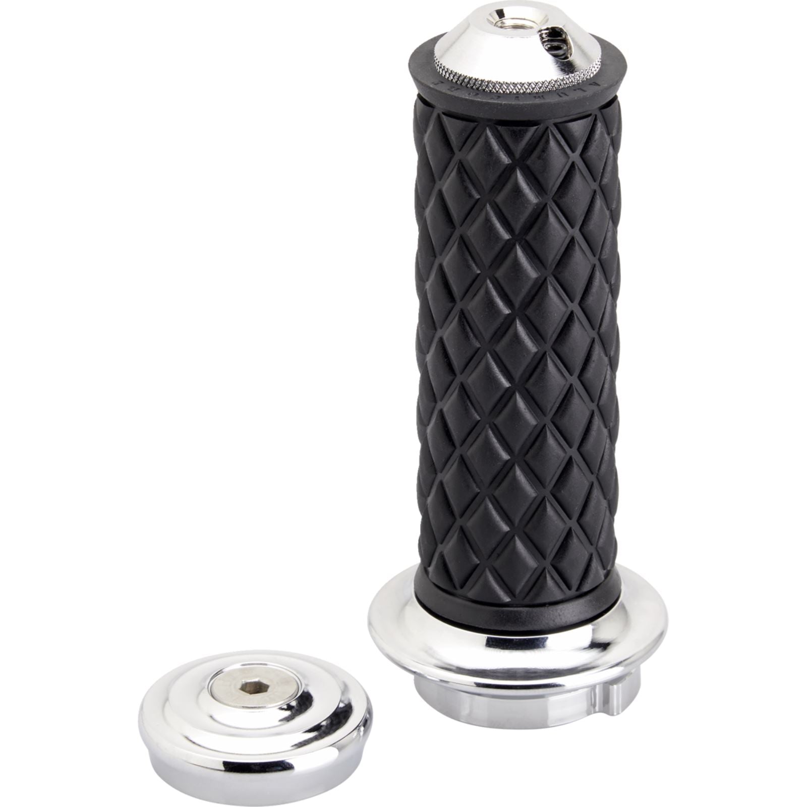 Biltwell Inc. Alumicore Grips - TBW - Chrome [MPN: 0630-3187]_1841352