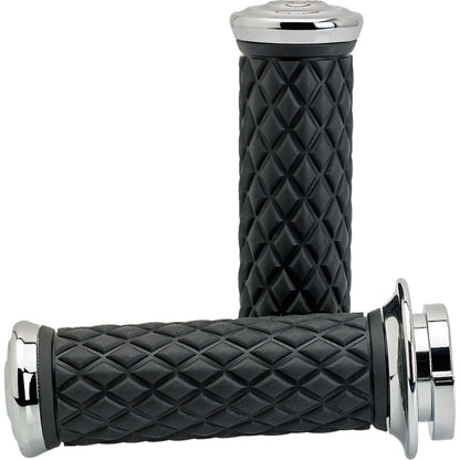 Biltwell Inc. Alumicore Grips - TBW - Chrome [MPN: 0630-3187]_1841451