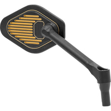 Drag Specialties Mirror - Adjustable - Diamond - Black/Gold - Short Stem - Right [MPN: 0640-1867]_1840301