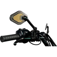 Drag Specialties Mirror - Adjustable - Diamond - Black/Gold - Short Stem - Right [MPN: 0640-1867]_1840589
