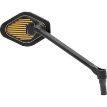 Drag Specialties Mirror - Adjustable - Diamond - Black/Gold - Long Stem - Right [MPN: 0640-1869]_1840421