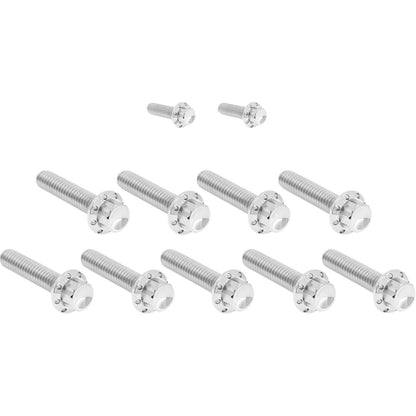 Arlen Ness Bolt Kit - Cam Cover/Point Cover - Titanium - 12-Point - Polished [MPN: 2401-1734]_1840790