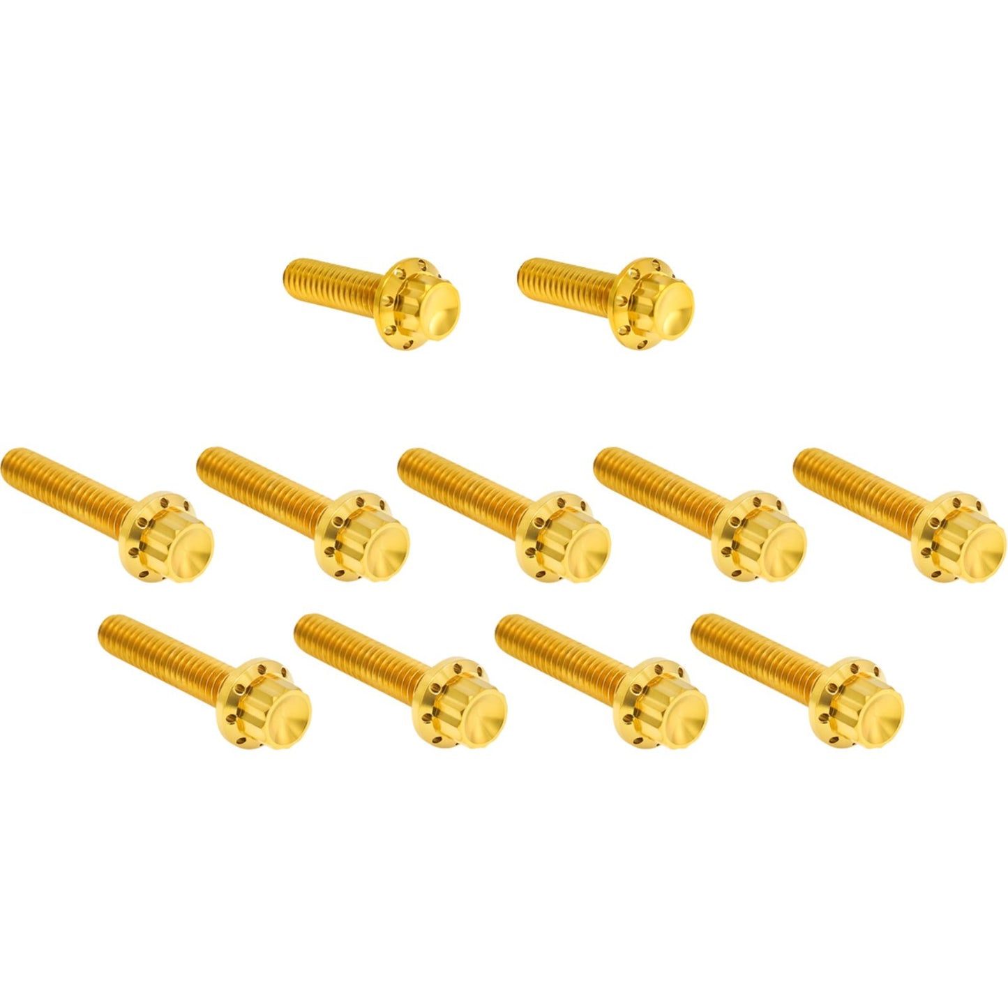 Arlen Ness Bolt Kit - Cam Cover/Point Cover - Titanium - 12-Point - Gold [MPN: 2401-1760]_1841041