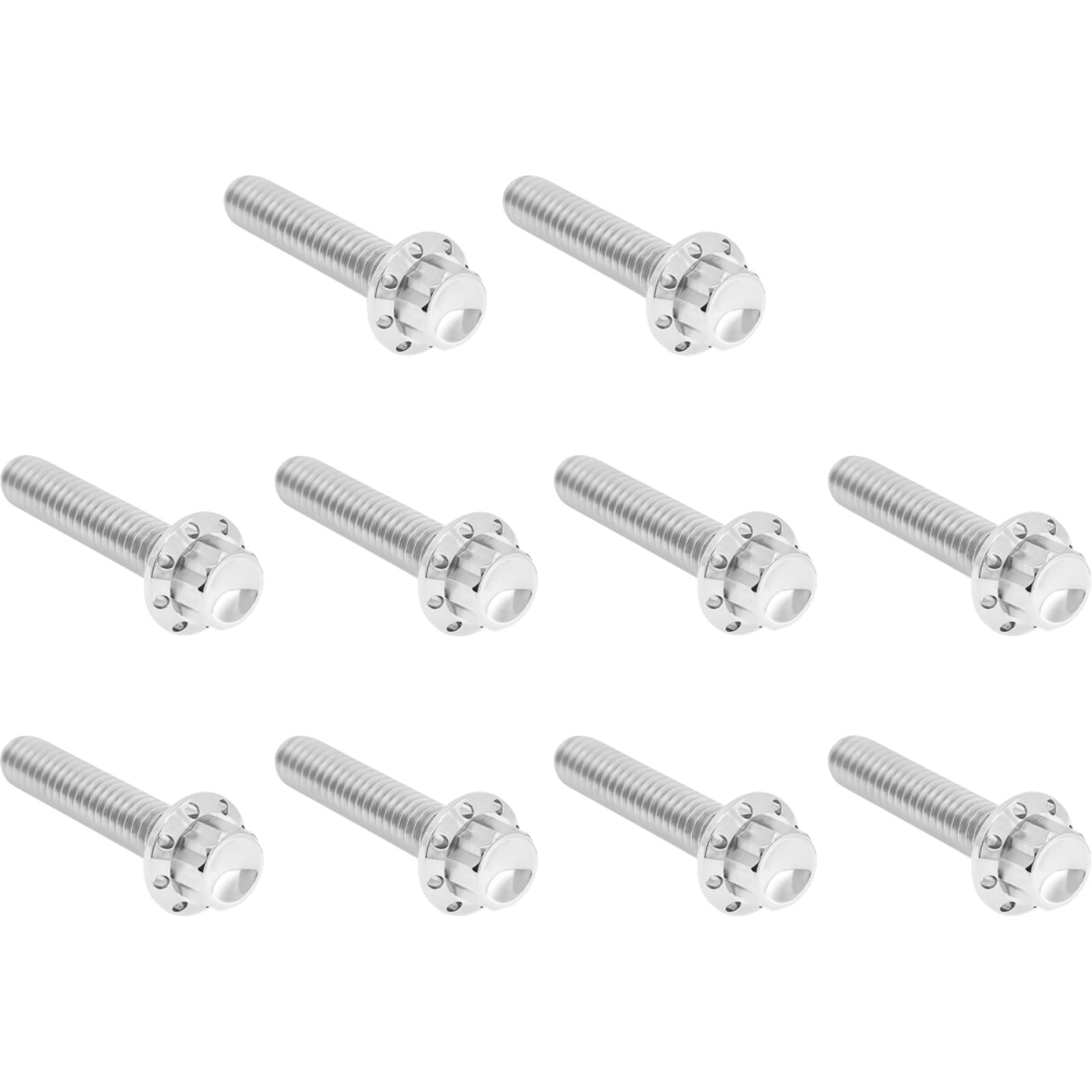 Arlen Ness Bolt Kit - Cam Cover/Point Cover - Titanium - 12-Point - Polished [MPN: 2401-1764]_1840716