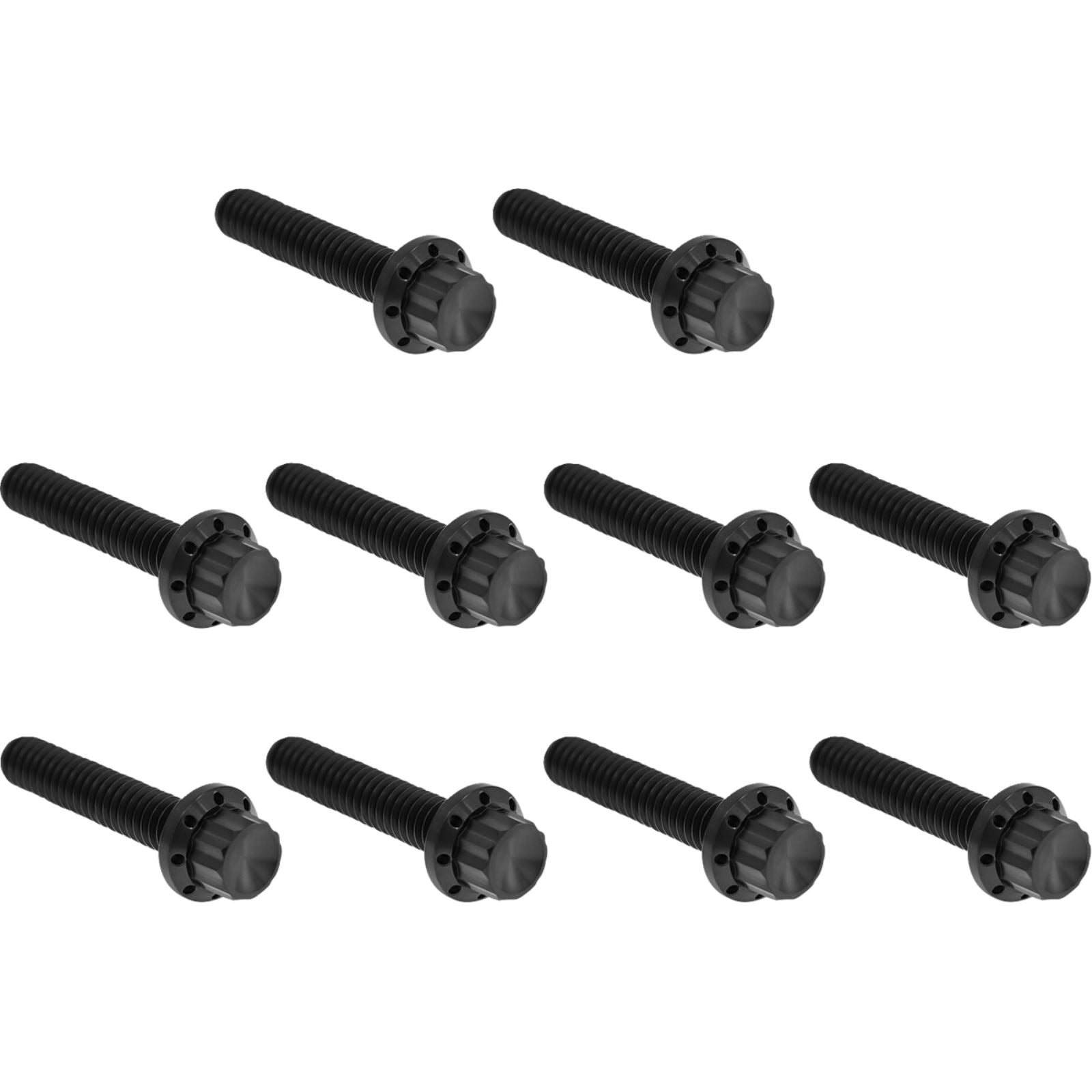 Arlen Ness Bolt Kit - Cam Cover/Point Cover - Titanium - 12-Point - Black [MPN: 2401-1765]_1840437
