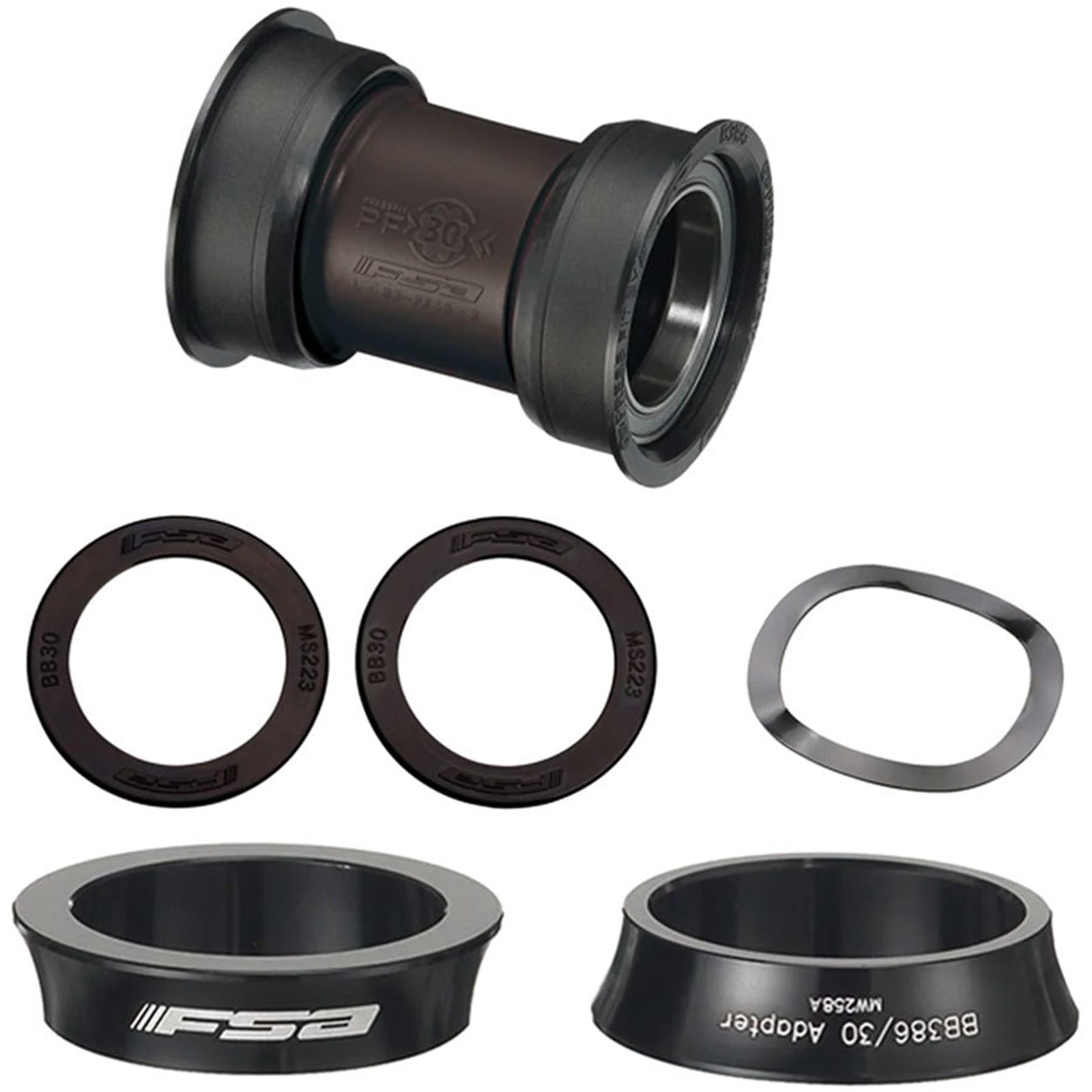 Full Speed Ahead PF30 to MegaExo Steel Bottom Bracket Kit for MTB with Adapter [MPN: CR9578]_1921840