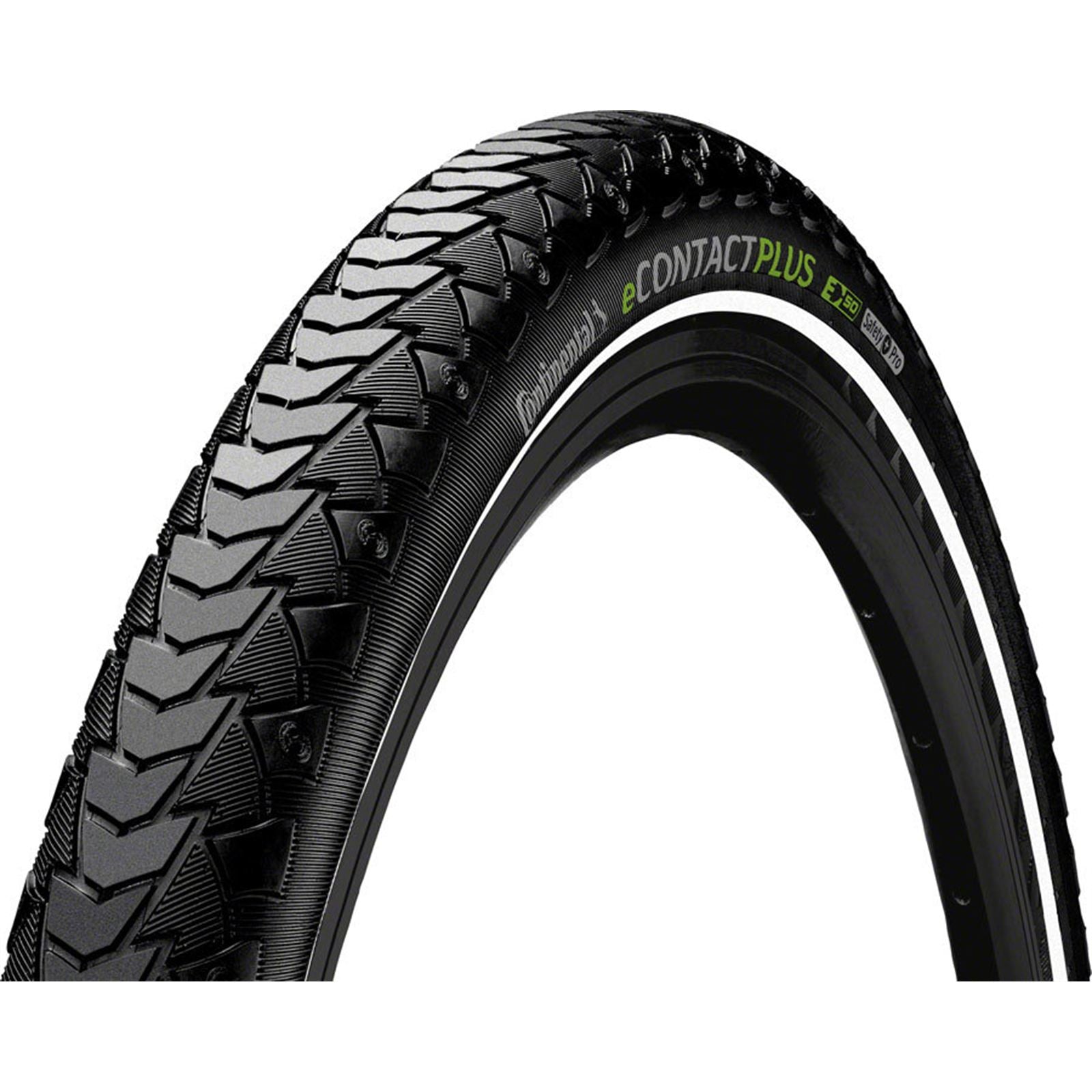 Continental Tire - Bicycle eContact Plus Tire - 700 x 55/29 x 2.2, Clincher, Wire, Black/Reflex [MPN: TR00144]_2101945