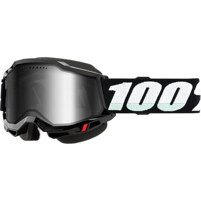 100% Accuri 2 Snowmobile Goggles - Black with Silver Mirror Lens [MPN: 5642-3057-00]_1946922