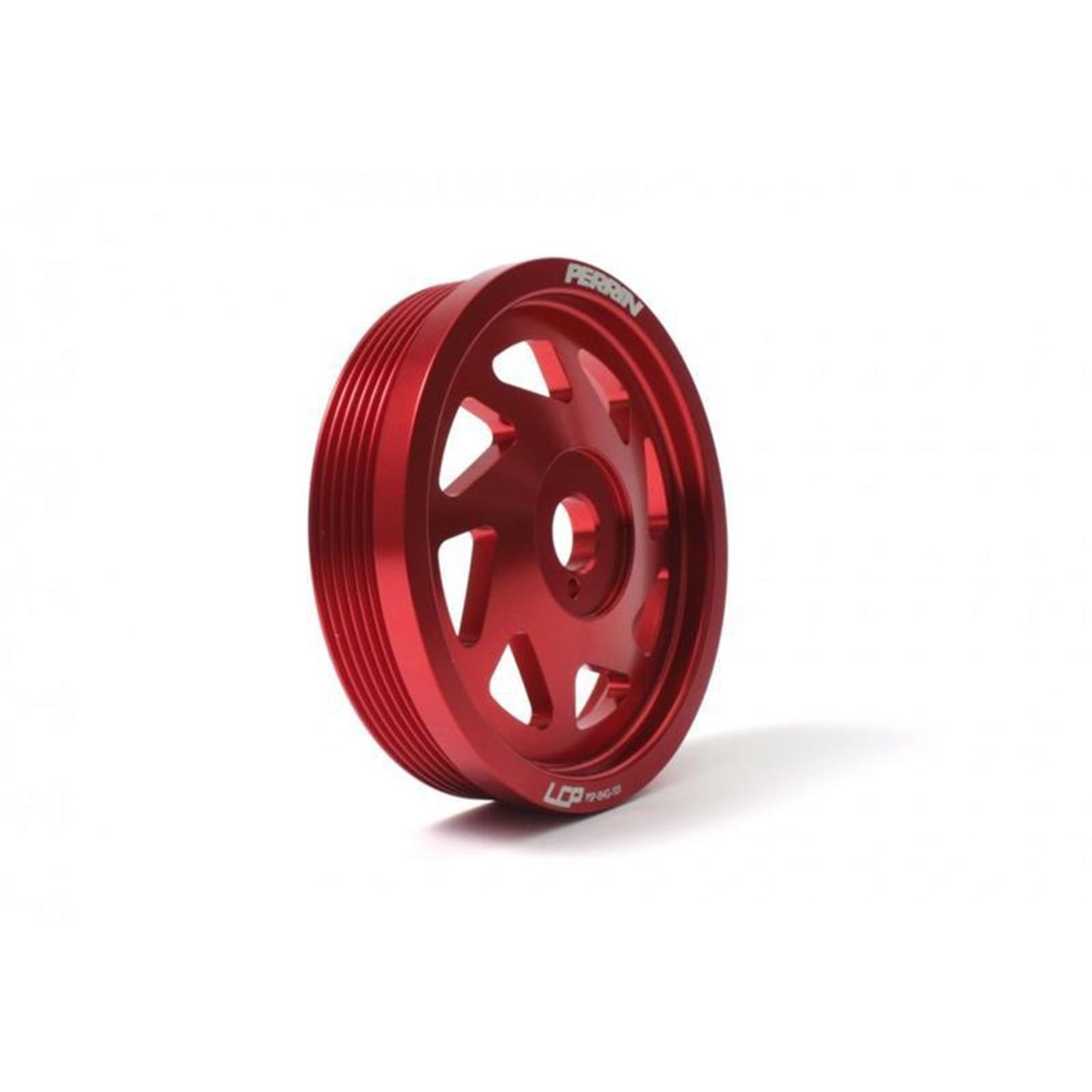 Perrin Performance Crosstrek Lightened Crank Pulley - Red for Subaru WRX / BRZ / FXT [MPN: PSP-ENG-101RD]_1875298