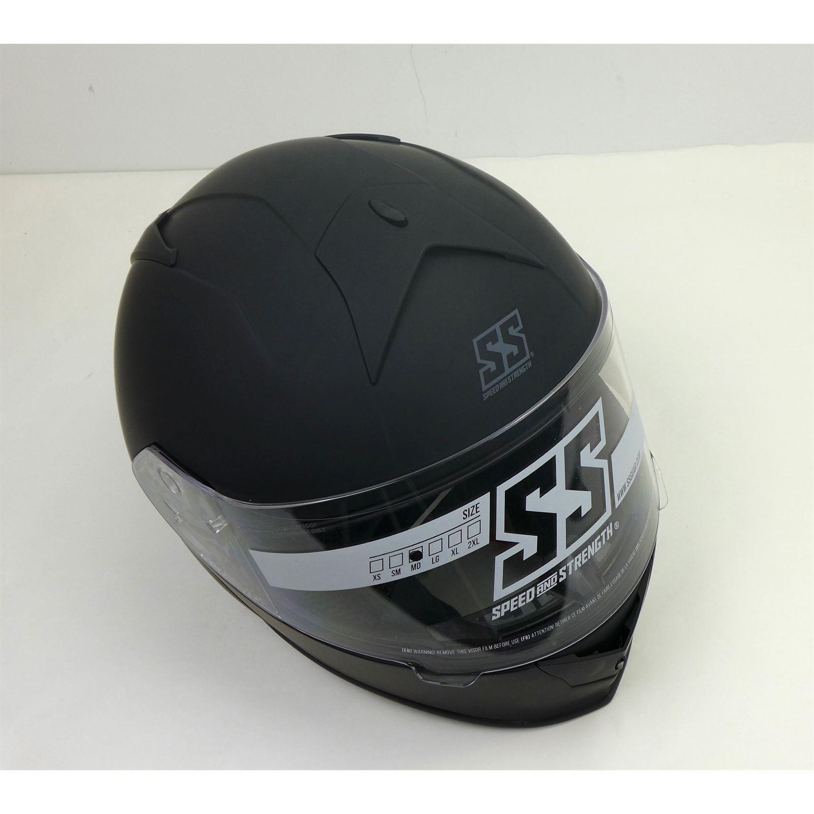 Speed And Strength SS900 Solid Speed Helmet Matte Black, Medium OPEN BOX [MPN: 880482]_1850159