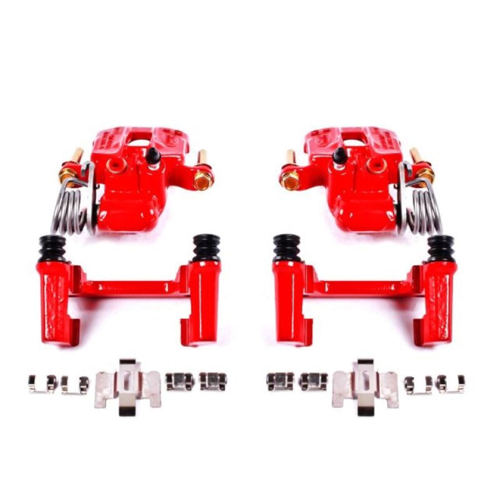 Powerstop Rear Red Calipers w/Brackets - Pair for 94-04 Ford Mustang [MPN: psbS4824]_1846010