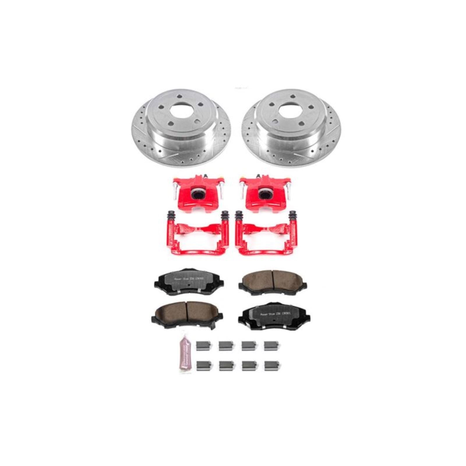 Powerstop Rear Z36 Truck & Tow Brake Kit w/Calipers for 07-17 Jeep Wrangler [MPN: psbKC3090-36]_1849791