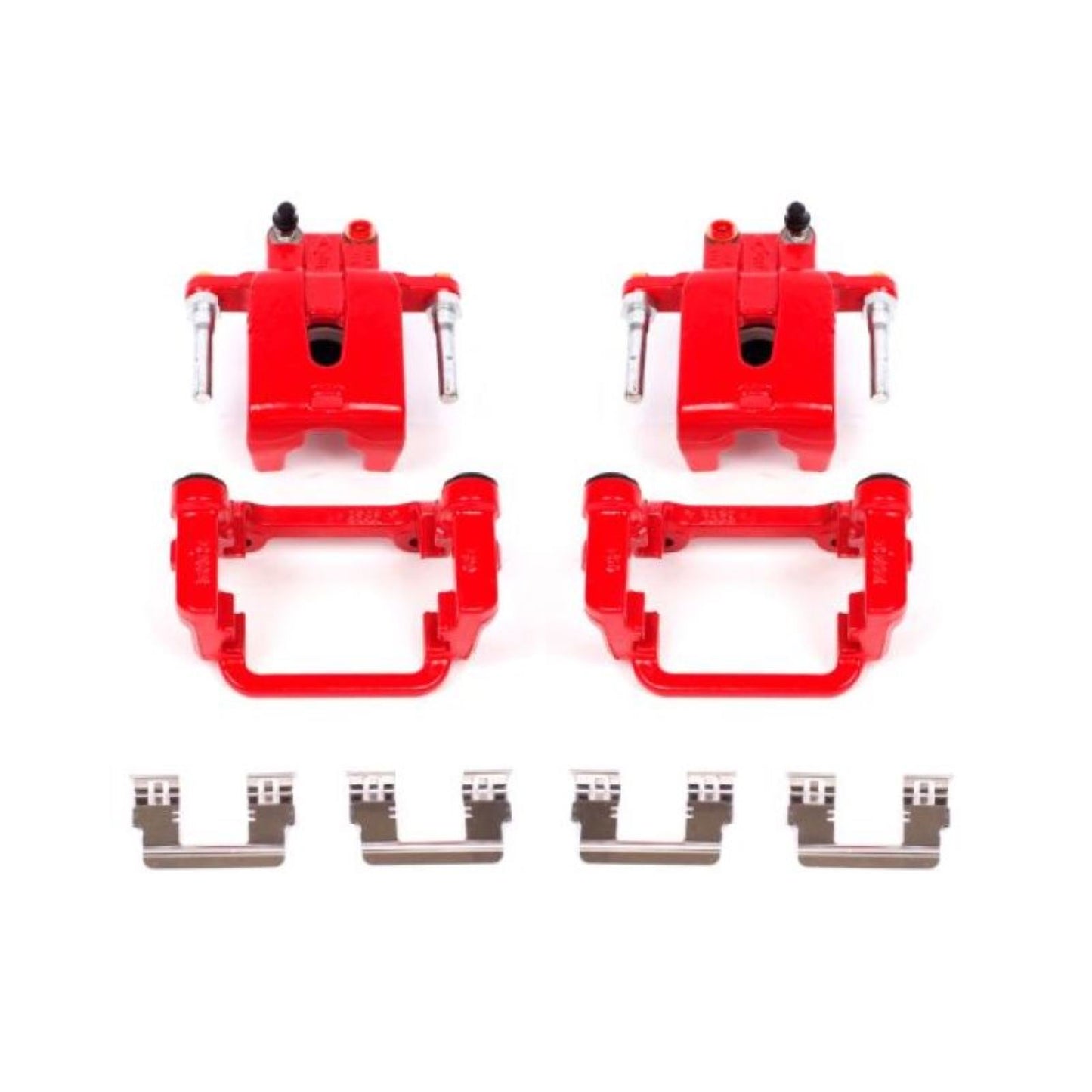Powerstop Rear Red Calipers w/Brackets - Pair for 05-19 Chrysler 300 [MPN: psbS4992]_1851658