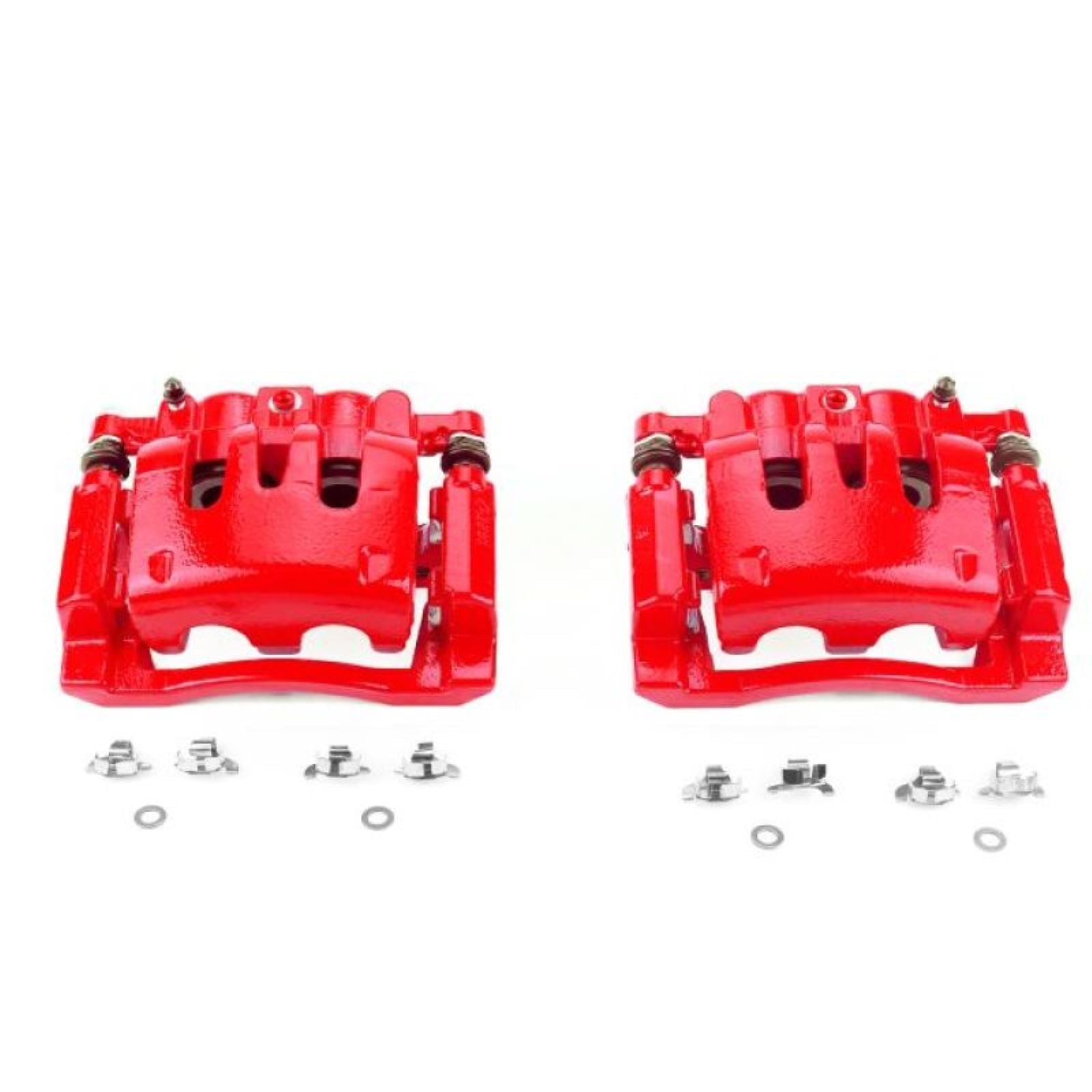 Powerstop Rear Red Calipers w/Brackets - Pair for 08-12 Ford F-250 Super Duty [MPN: psbS5076]_1852375