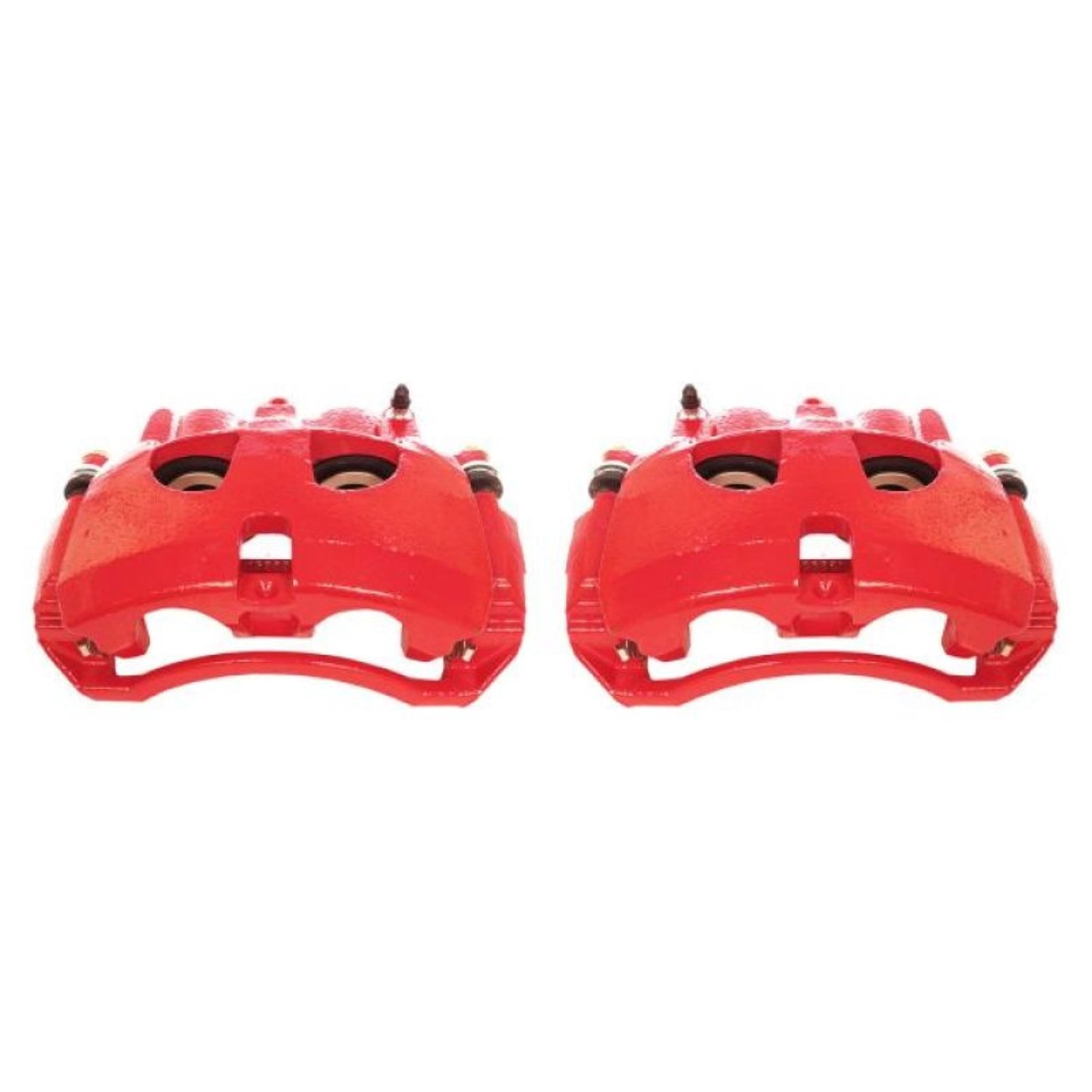 Powerstop Front Red Calipers w/Brackets - Pair for 09-10 Dodge Ram 2500 [MPN: psbS5172]_1852321