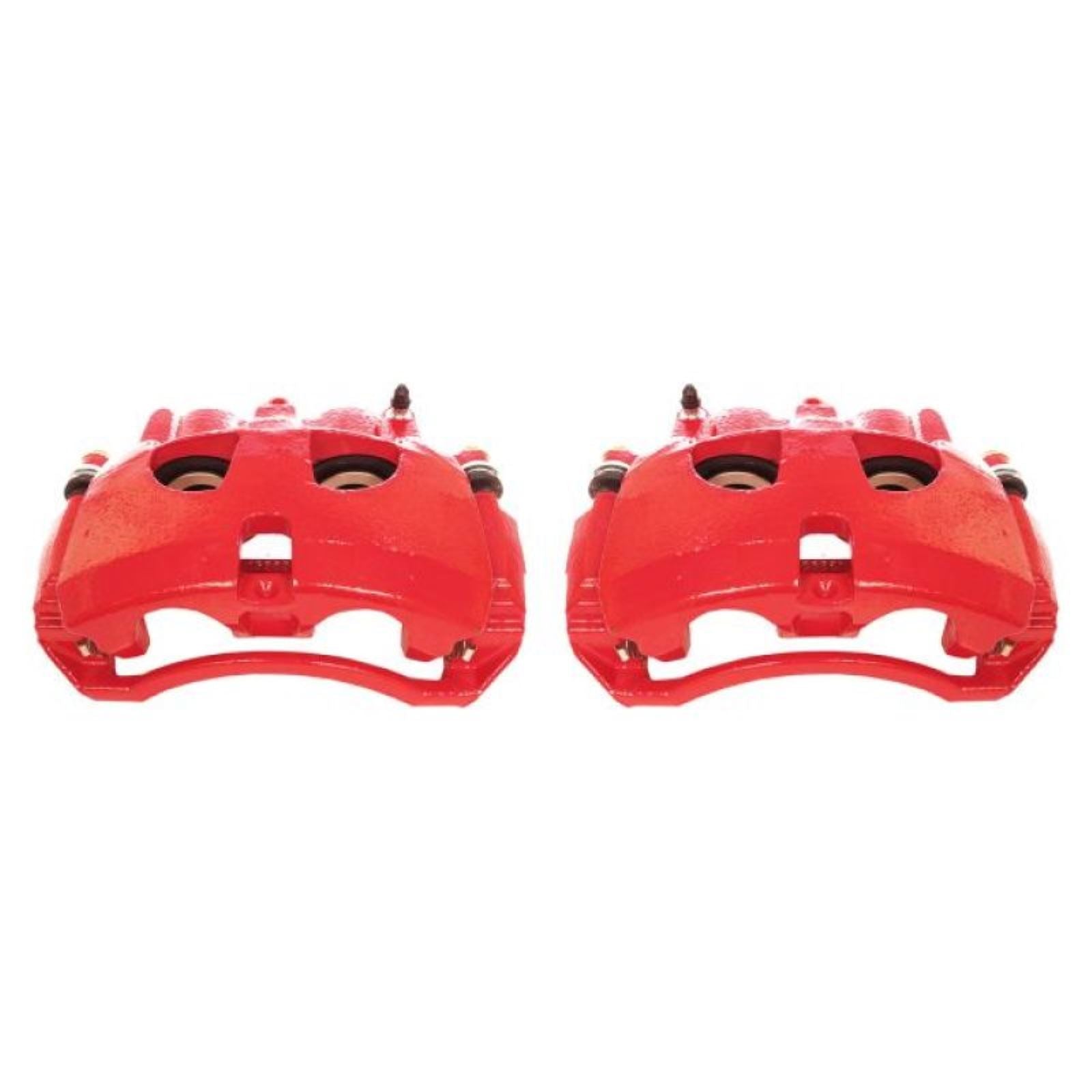 Powerstop Front Red Calipers w/Brackets - Pair for 09-10 Dodge Ram 2500 [MPN: psbS5172]_1852321