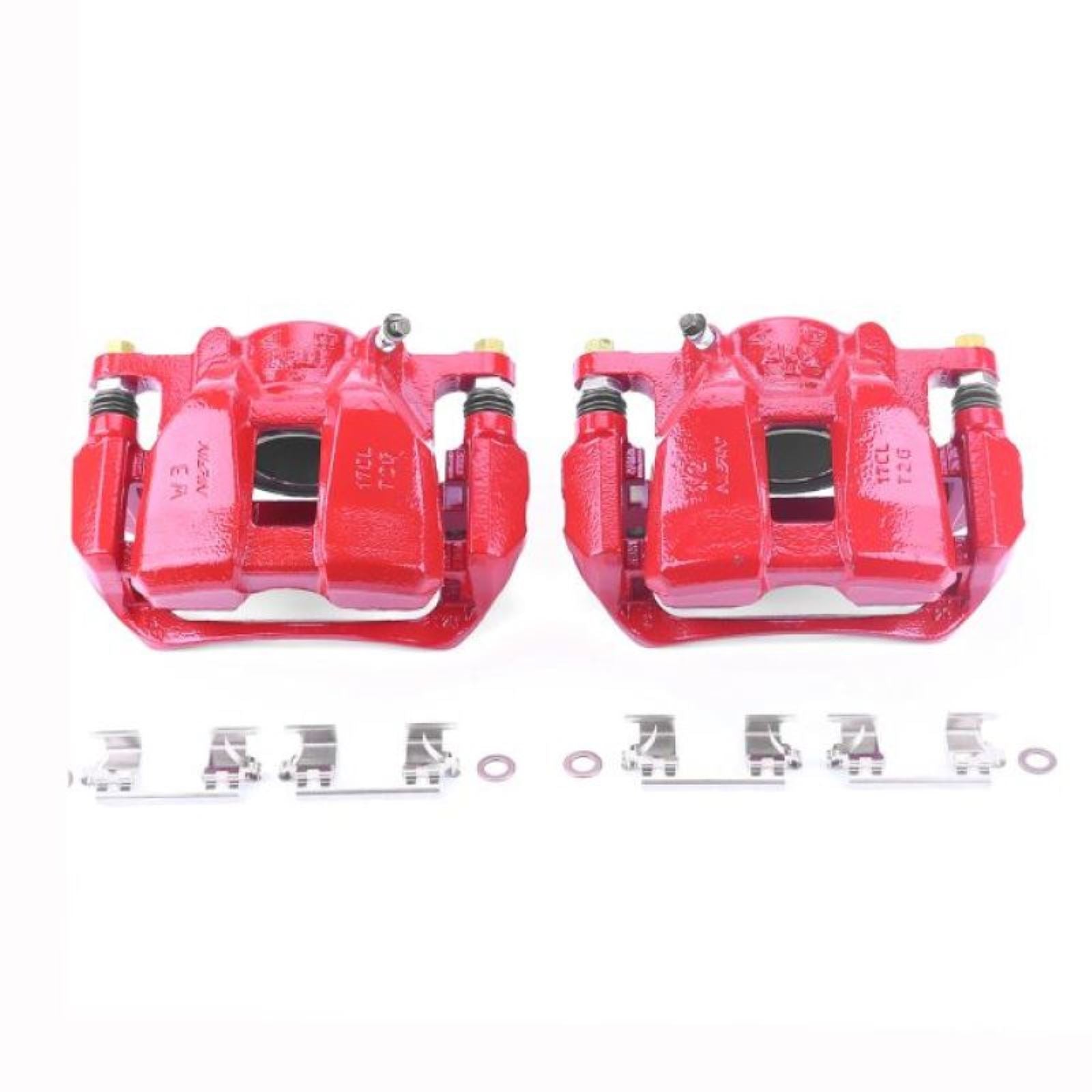 Powerstop Front Red Calipers w/Brackets - Pair for 13-18 Honda Accord [MPN: psbS7106]_1854544