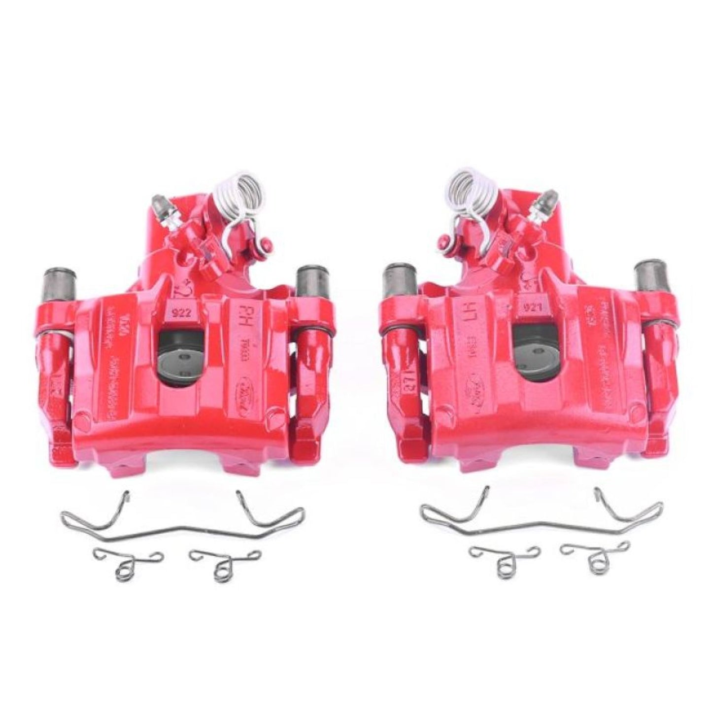 Powerstop Rear Red Calipers w/Brackets - Pair for 12-17 Ford Focus [MPN: psbS6284B]_1854943