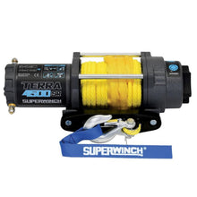 Super Winch 4500 LBS 12V DC 1/4"x50' Synthetic Rope Terra 4500SR Winch Gray Wrinkle [MPN: suw1145270]_1857094