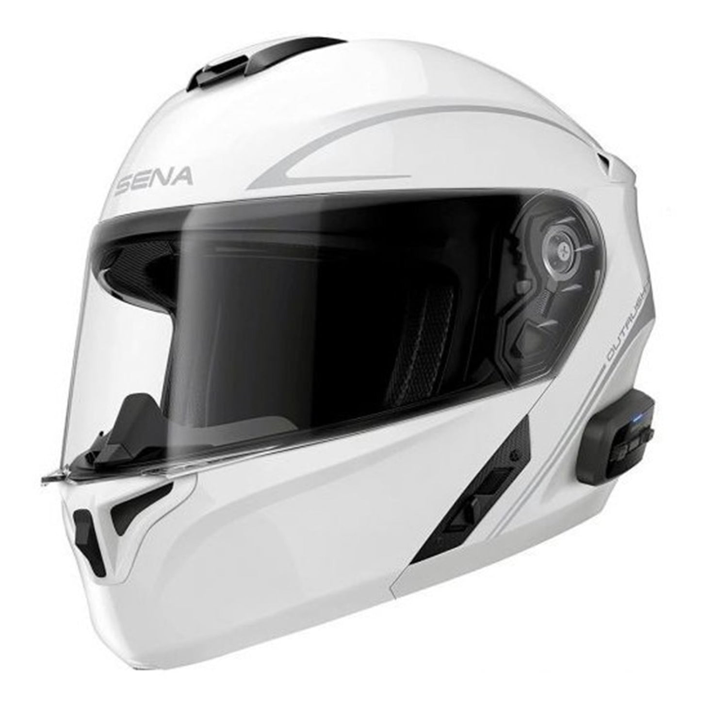 Sena Outrush Bluetooth Helmet - Flip-Up, Glossy White_1874035