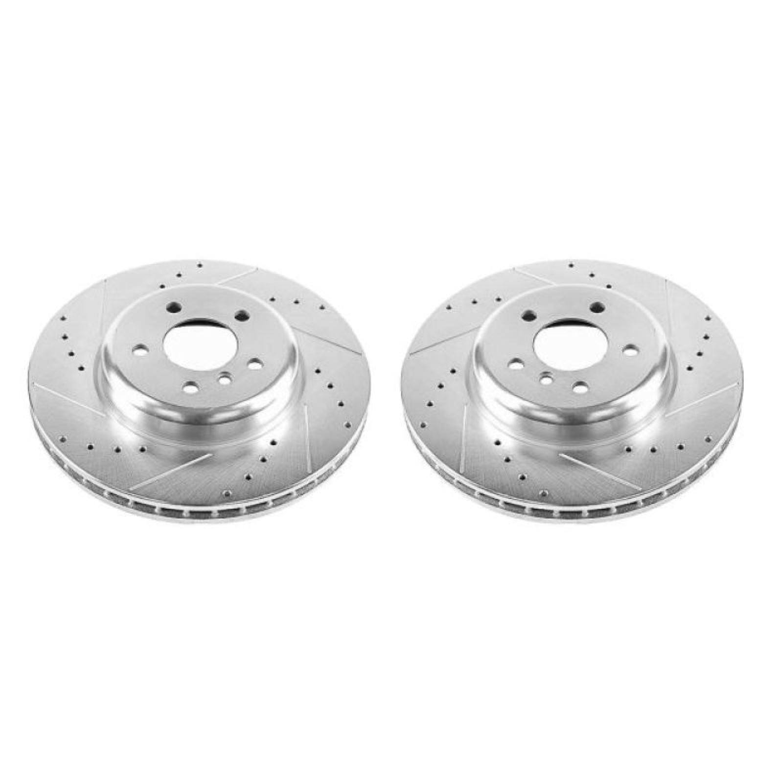 Powerstop Front Evolution Drilled & Slotted Rotors - Pair for 14-16 BMW 535d [MPN: psbEBR1228XPR]_1858646