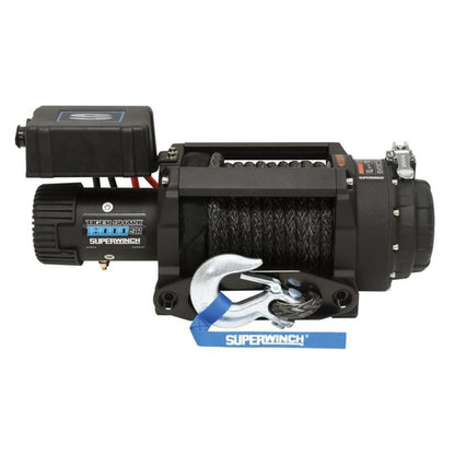 Super Winch 18000 lbs. 12V DC 33/64" x 79' Synthetic Rope Tiger Shark 18000SR Winch [MPN: suw1518001]_1858135