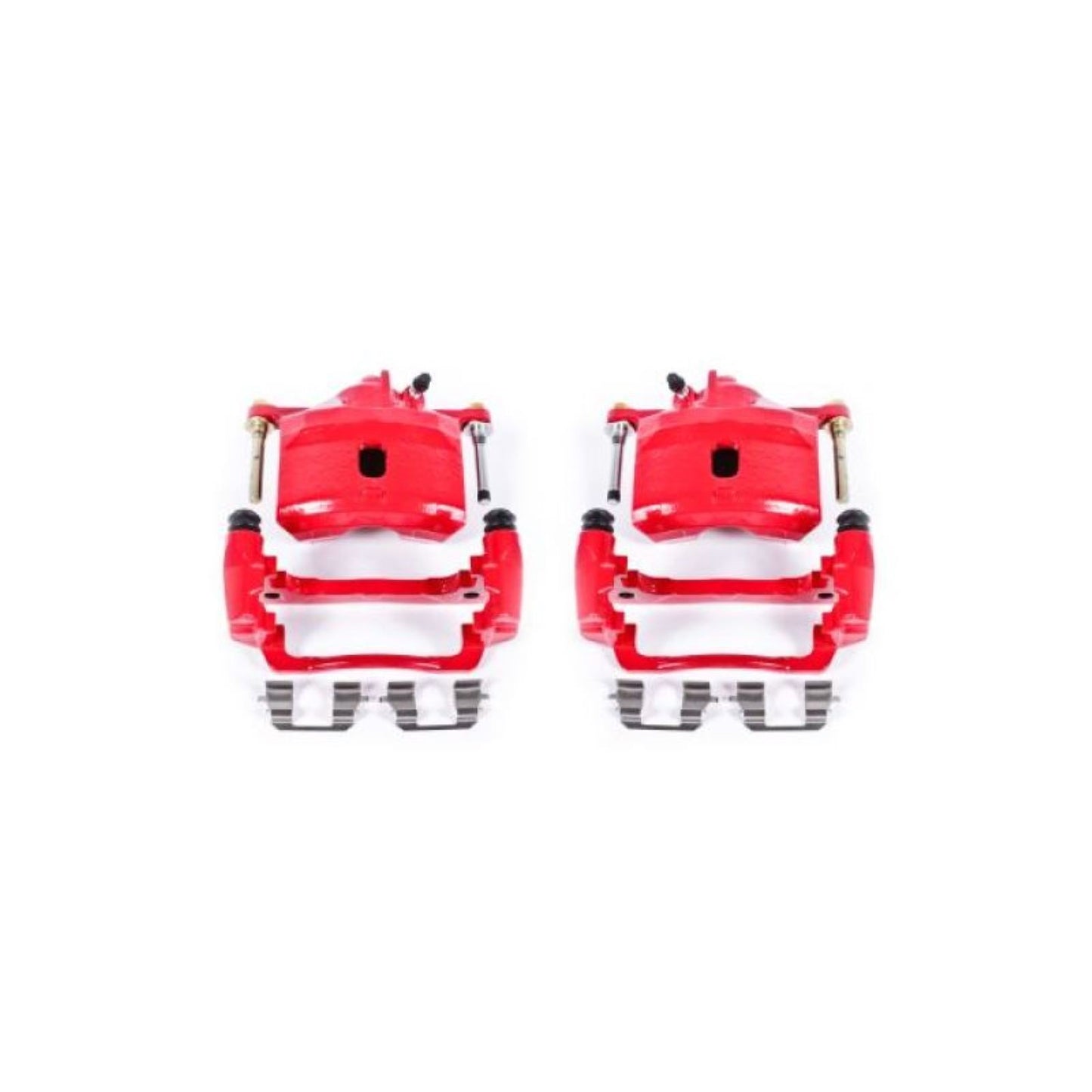 Powerstop Front Red Calipers w/Brackets - Pair for 97-00 Acura EL [MPN: psbS1832]_1859137