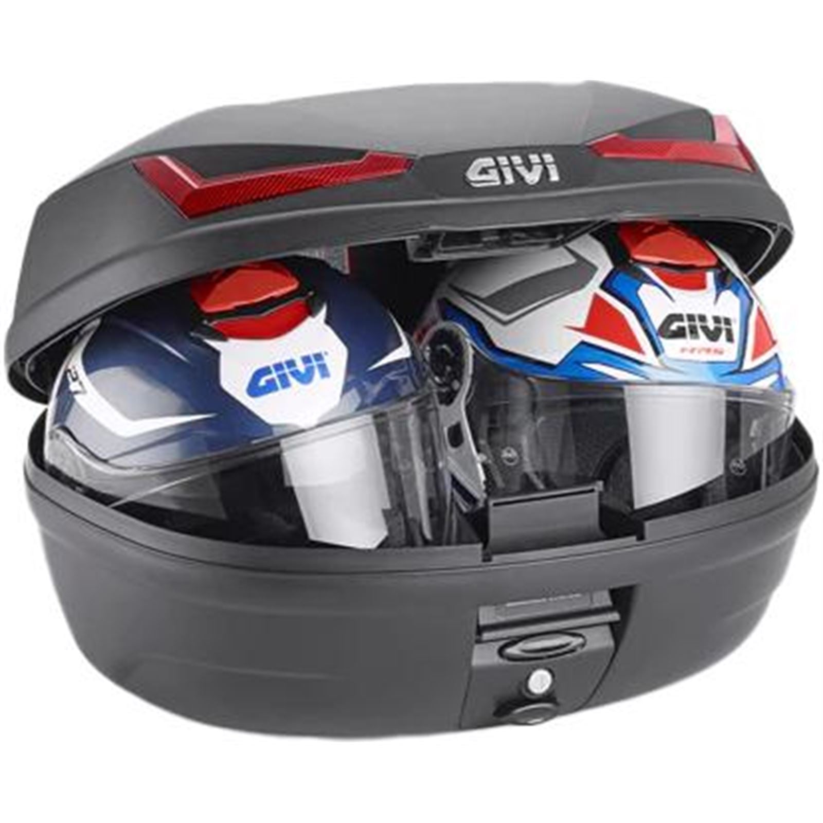 Givi SIMPLY IV Top Case - 45/Liter - Black with Red Lens [MPN: 270-6703]_1862025
